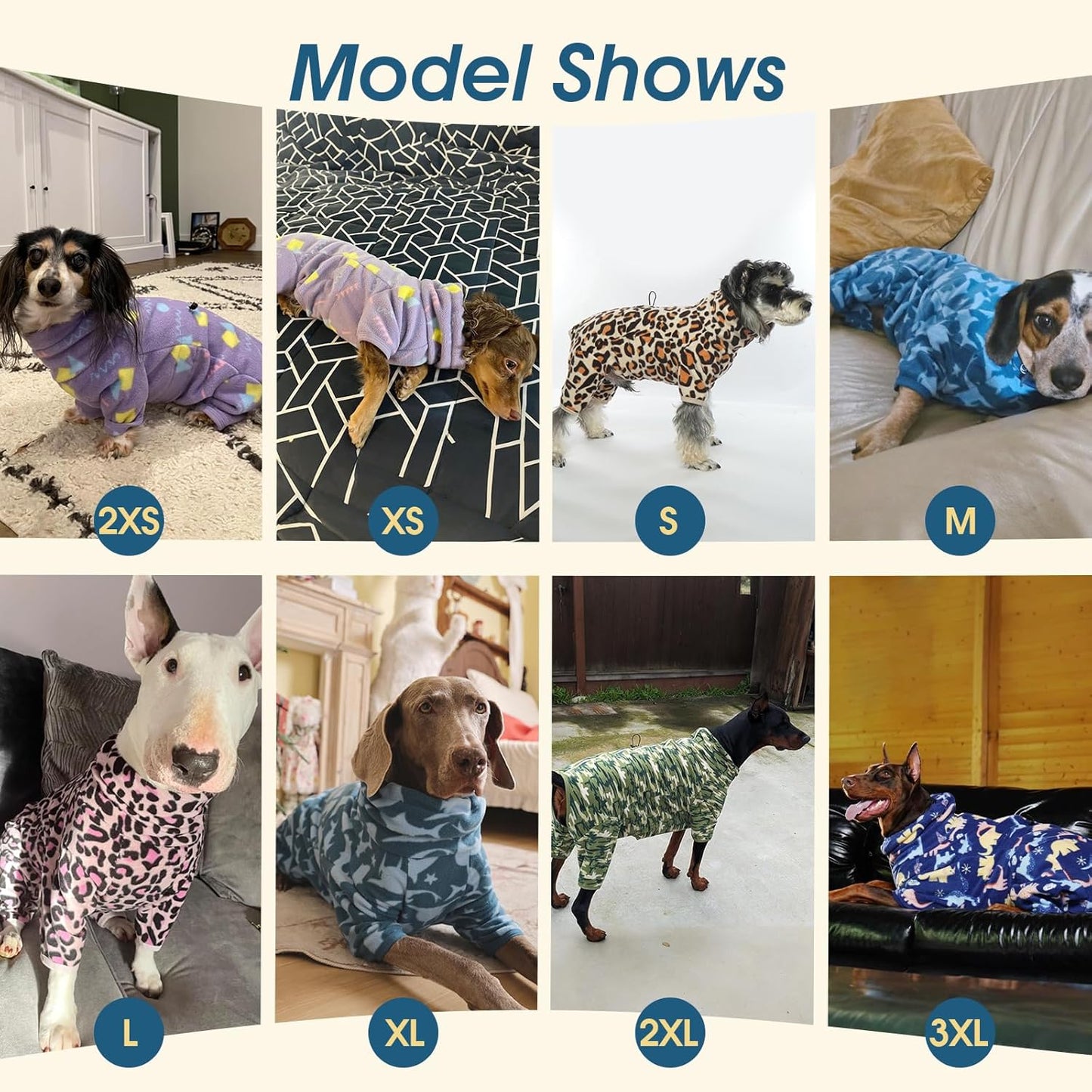 ROZKITCH Dog Winter Coat Soft Fleece Dog Pajamas, Pet Windproof Warm Cold Weather Jacket Vest with Reflective Zipper, Jumpsuit Apparel Outfit Clothes for Medium Dog Dinosaur S