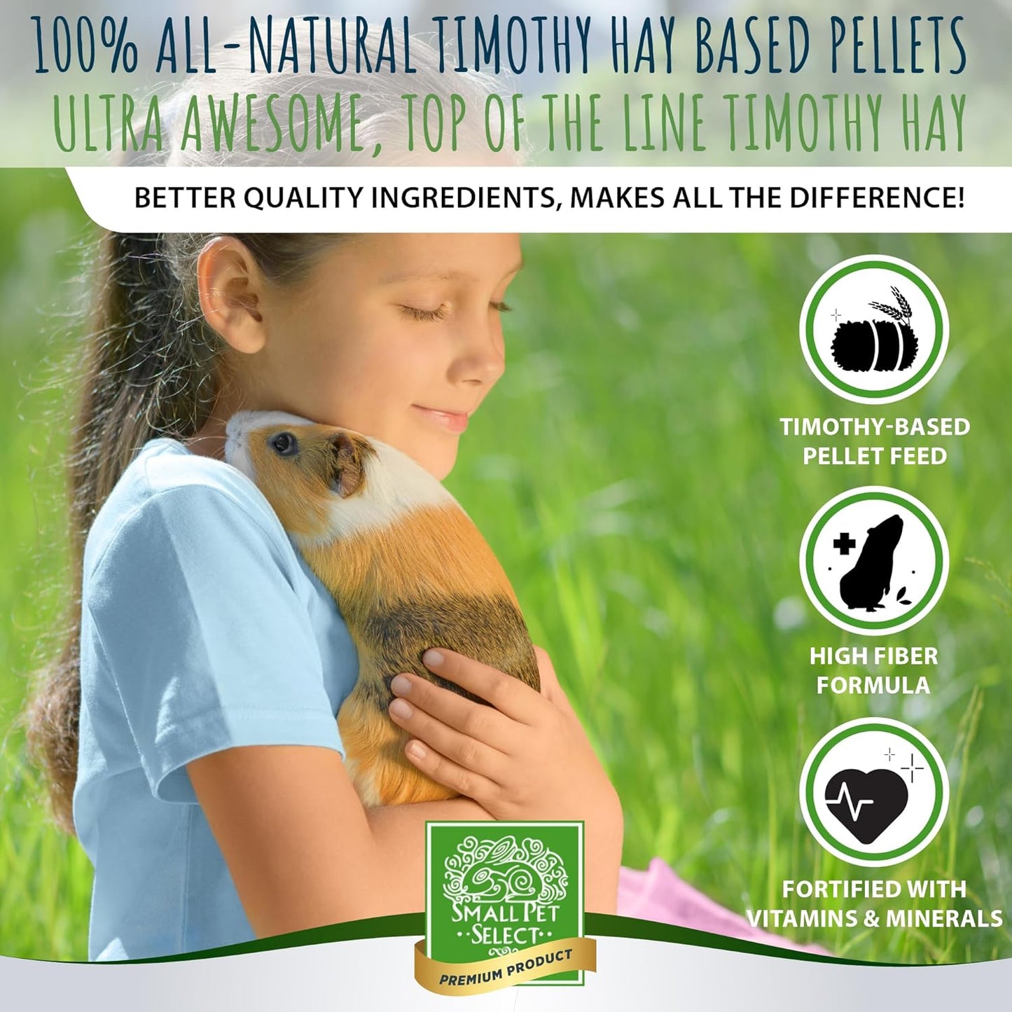 Small Pet Select Guinea Pig Food Pellets, 40lb