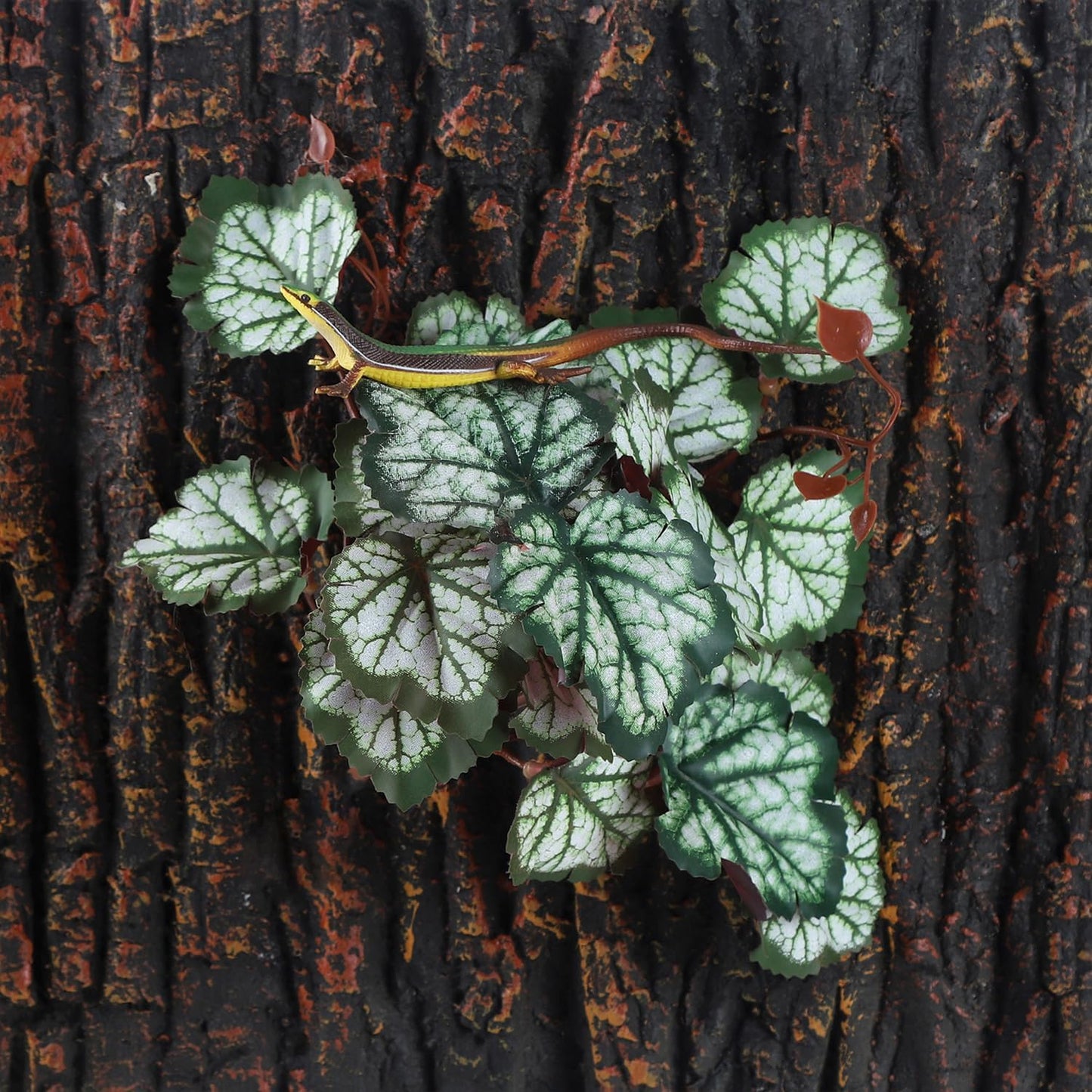 IBWell Fake Reptile Plants for Terrarium, Turtle Tank Decor with Suction Cup