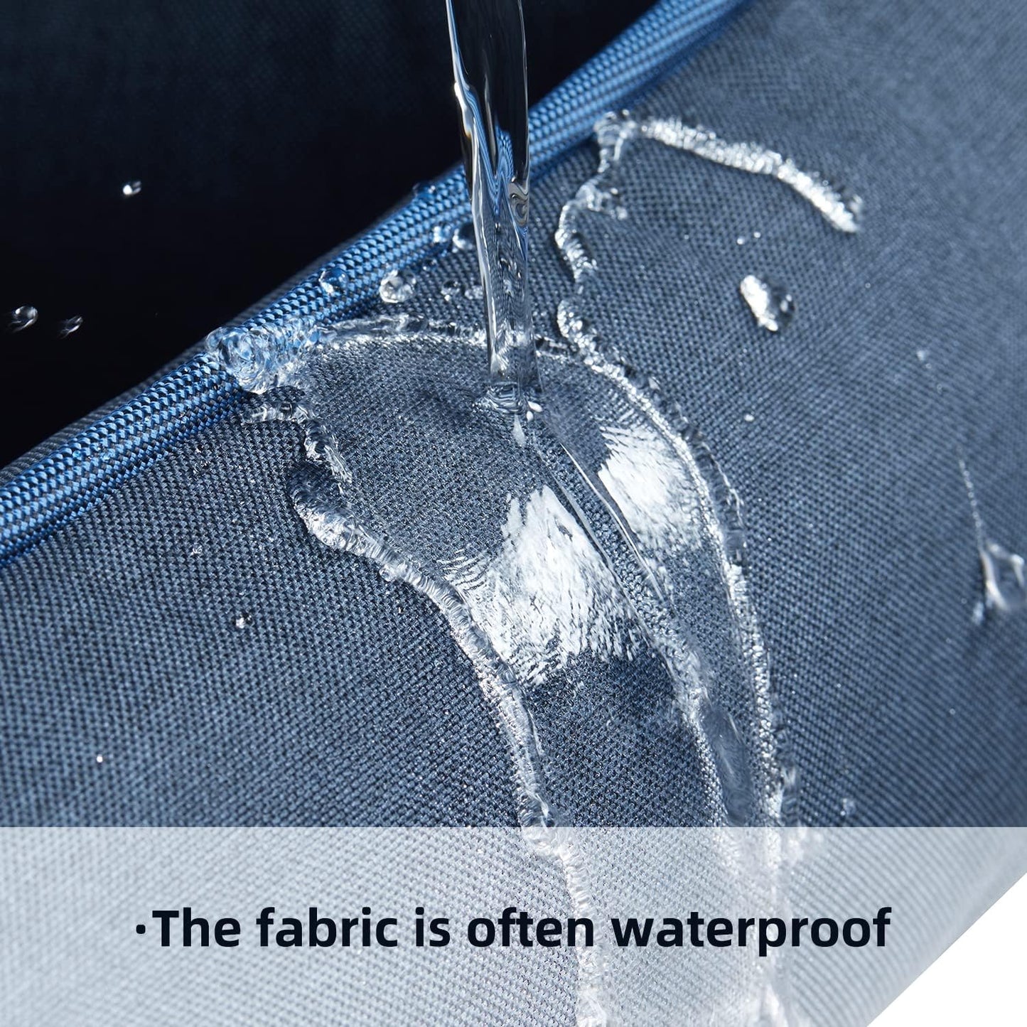 Orthopedic Dog Beds for Medium Dogs, Durable Egg Crate Foam Sofa Dog Bed wit Washable Removable Cover,Waterproof Lining,Pet Bed for Large Dogs (Navy Blue-Velvet, 31.5" L x 25.2" W x 7" Th)