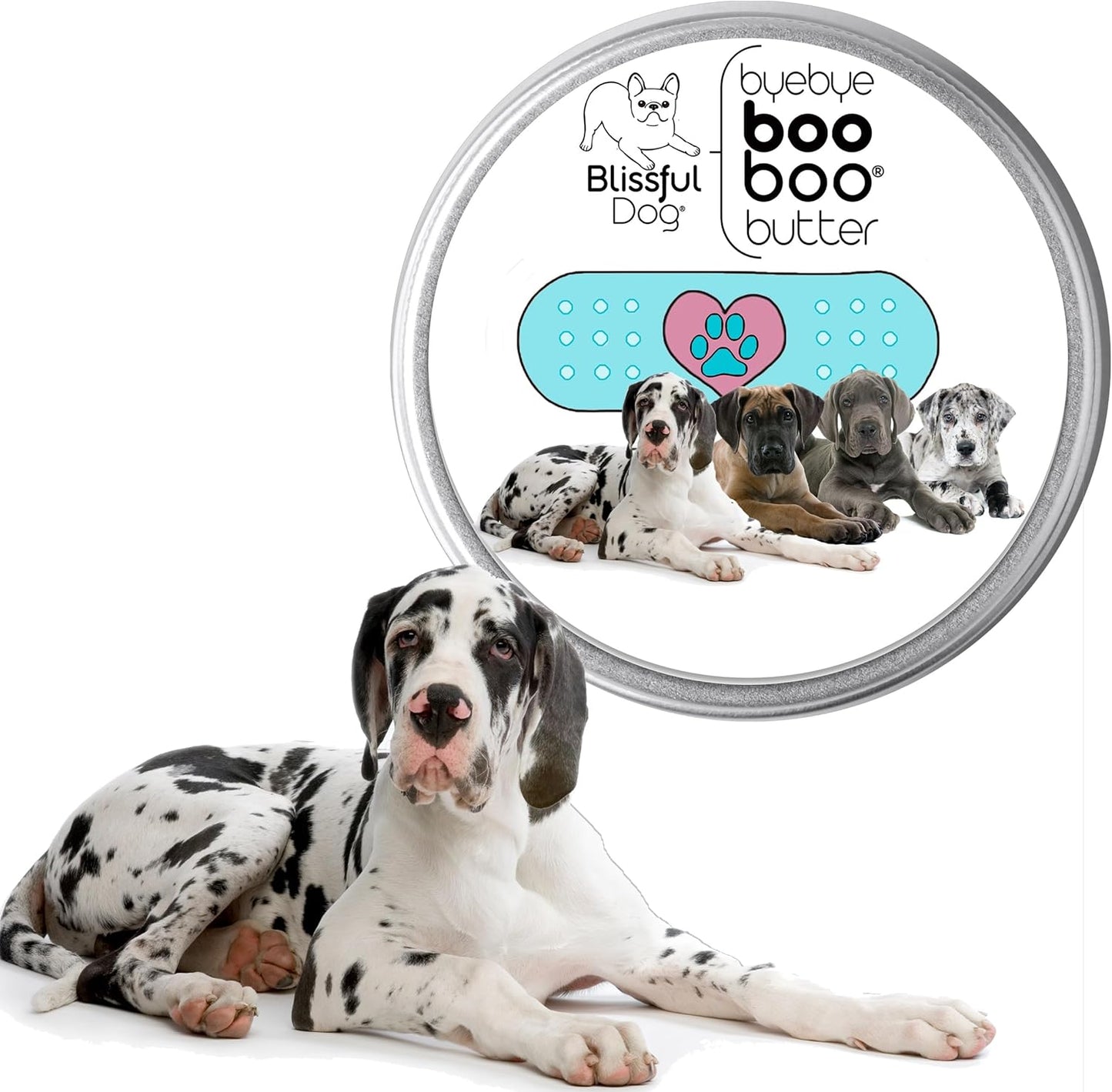 The Blissful Dog 2 oz TIN Great Dane Booboo Butter