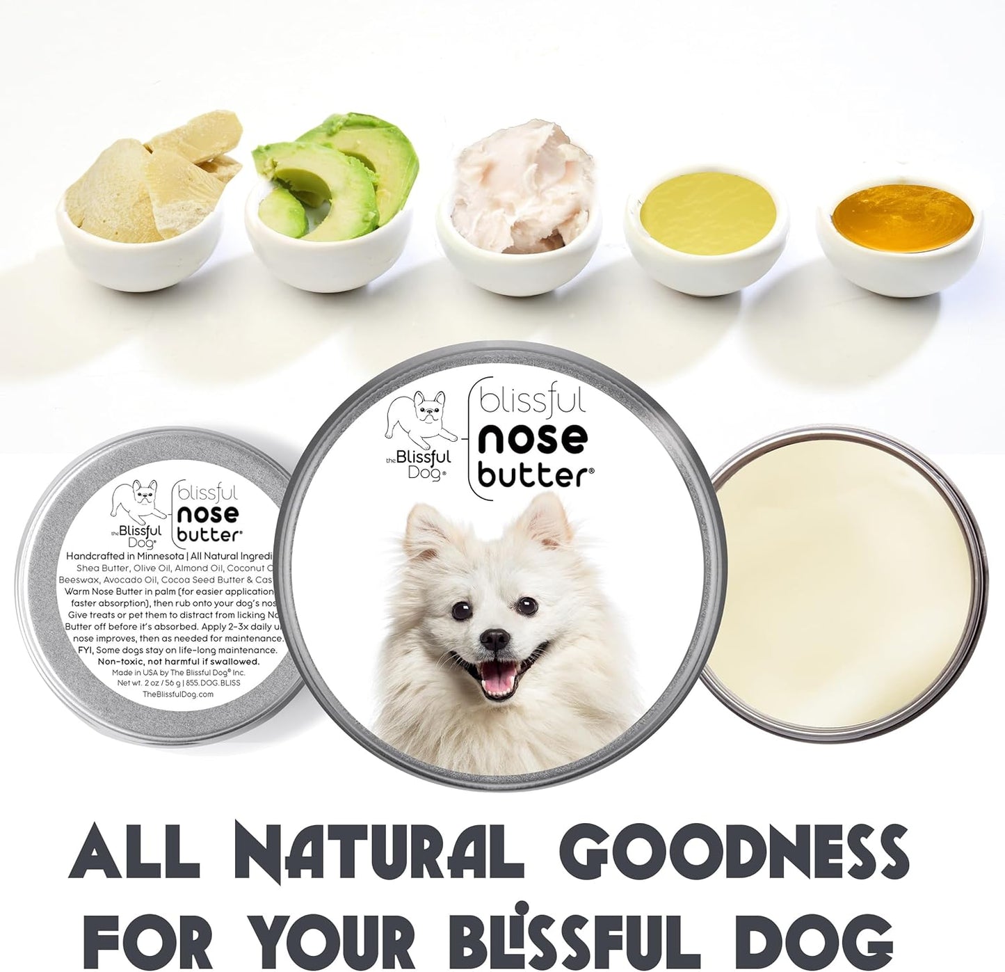 The Blissful Dog American Eskimo Unscented Nose Butter, 16oz