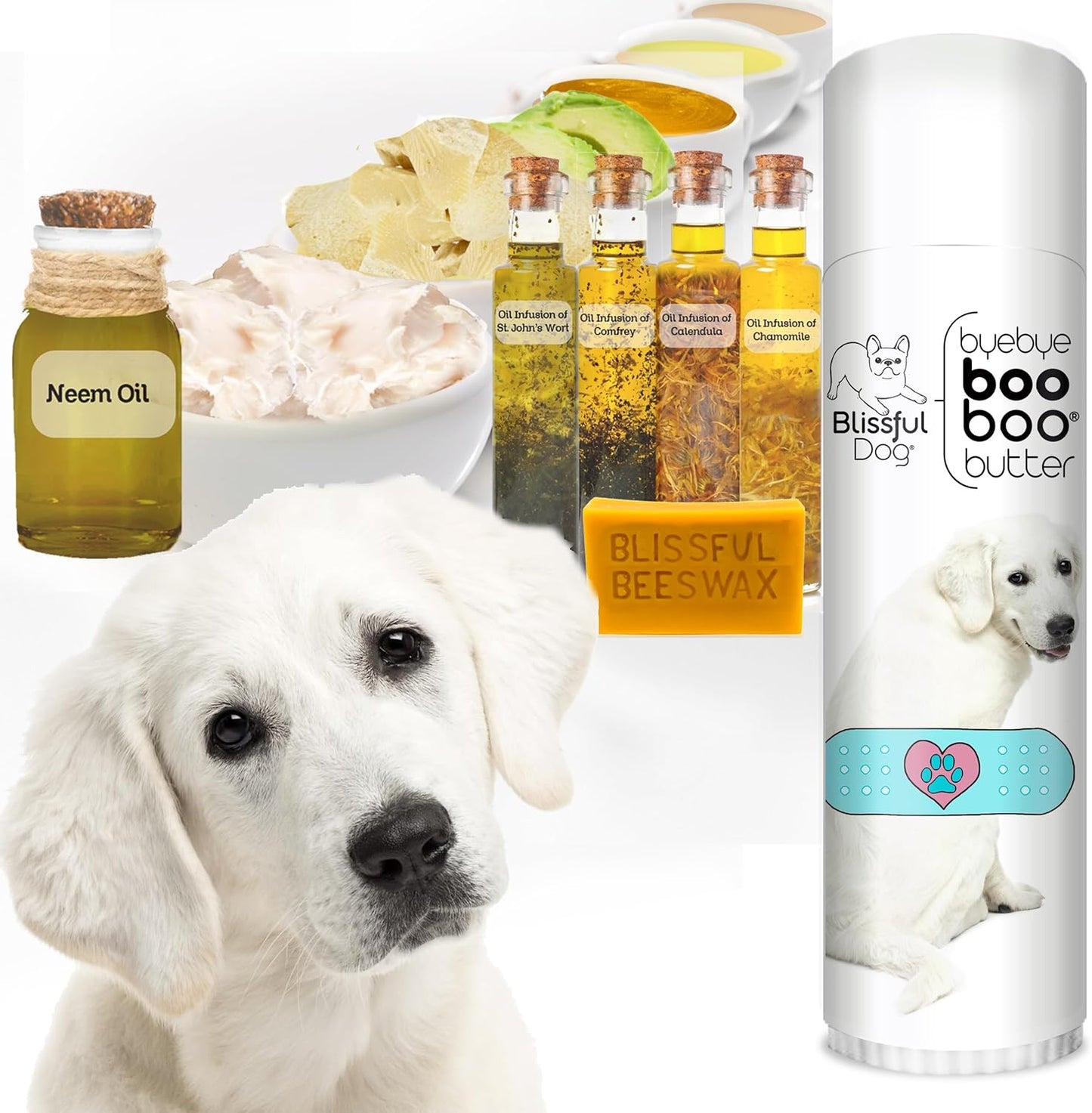 The Blissful Dog Kuvasz Boo Boo Butter, 0.50 Ounce