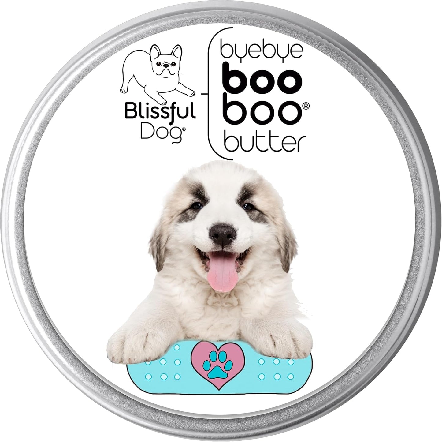 The Blissful Dog 8 oz TIN Great Pyrenees Booboo Butter