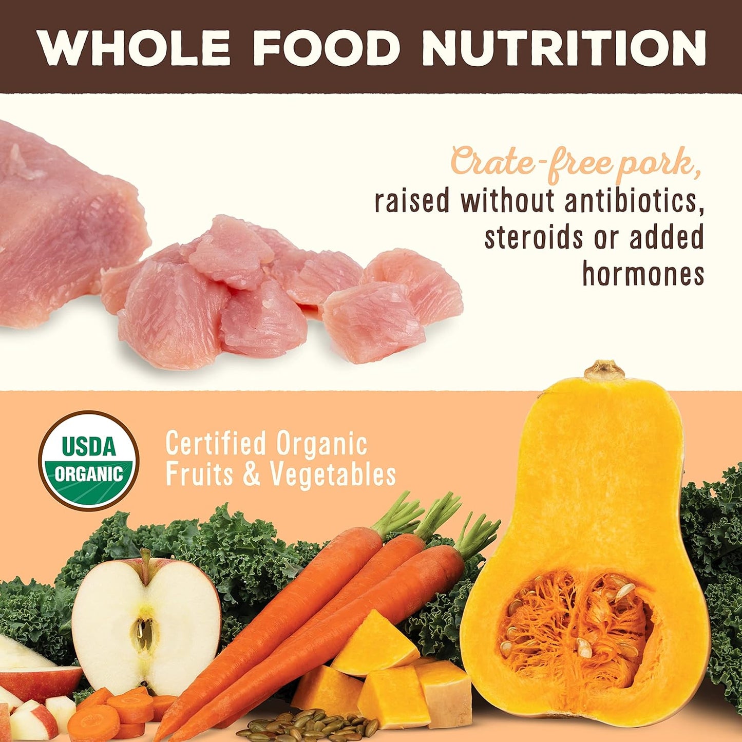 Primal Freeze Dried Dog Food, Pronto Mini Nuggets, Pork; Scoop & Serve, Complete & Balanced Meal; Also Use As Topper or Treat; Premium, Healthy, Grain Free, High Protein Raw Dog Food (25 oz)