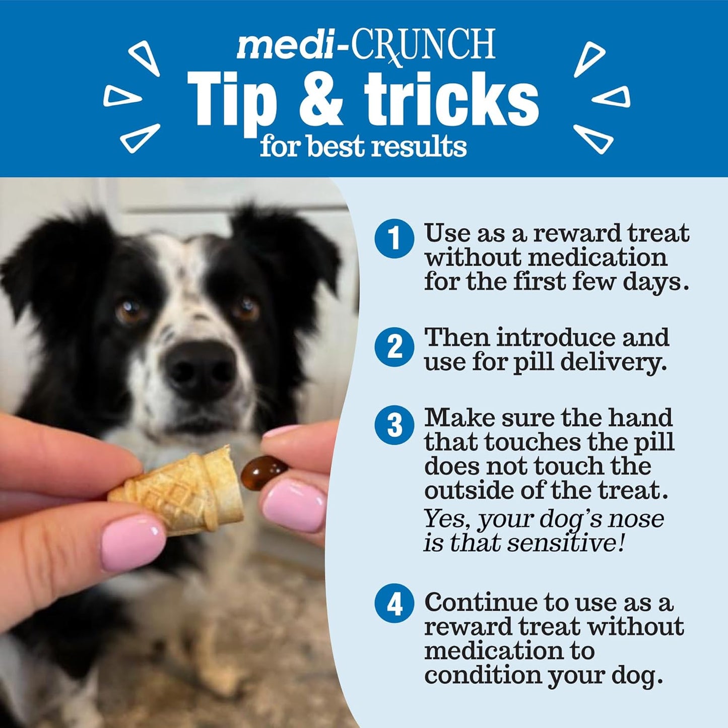 Pill Pouches for Dogs with Peanut Butter Fill, Crunchy Ice Cream Cone Dog Pill Treats Capsule Size Wrap Pocket - 30 ct (Pack of 2)