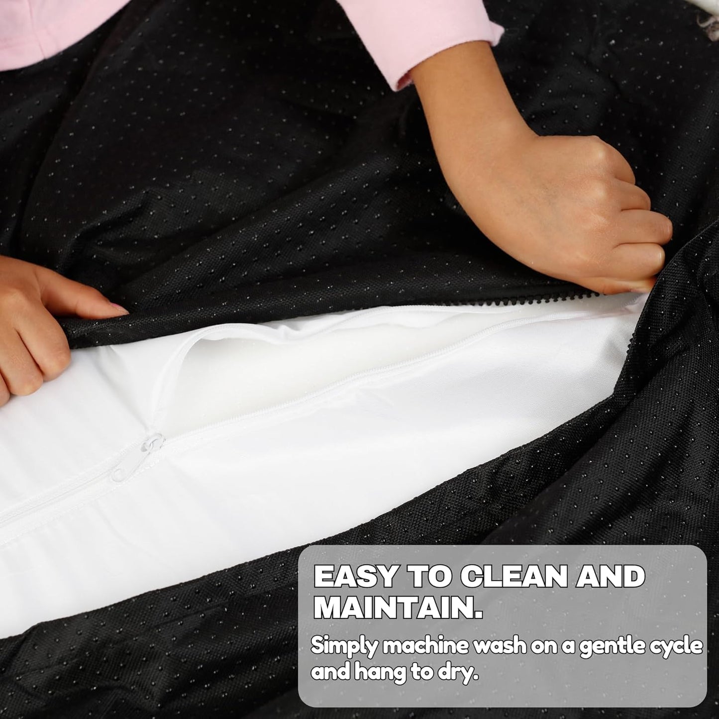 IHAPPYDOG Luxury Faux Fur Orthopedic Dog Beds, Memory Foam Crate Bed for Small, Medium, Large and XL Pets, Fluffy Pet Bed with Waterproof and Washable Cover, Fits Crates (White, XL 47" x 29")