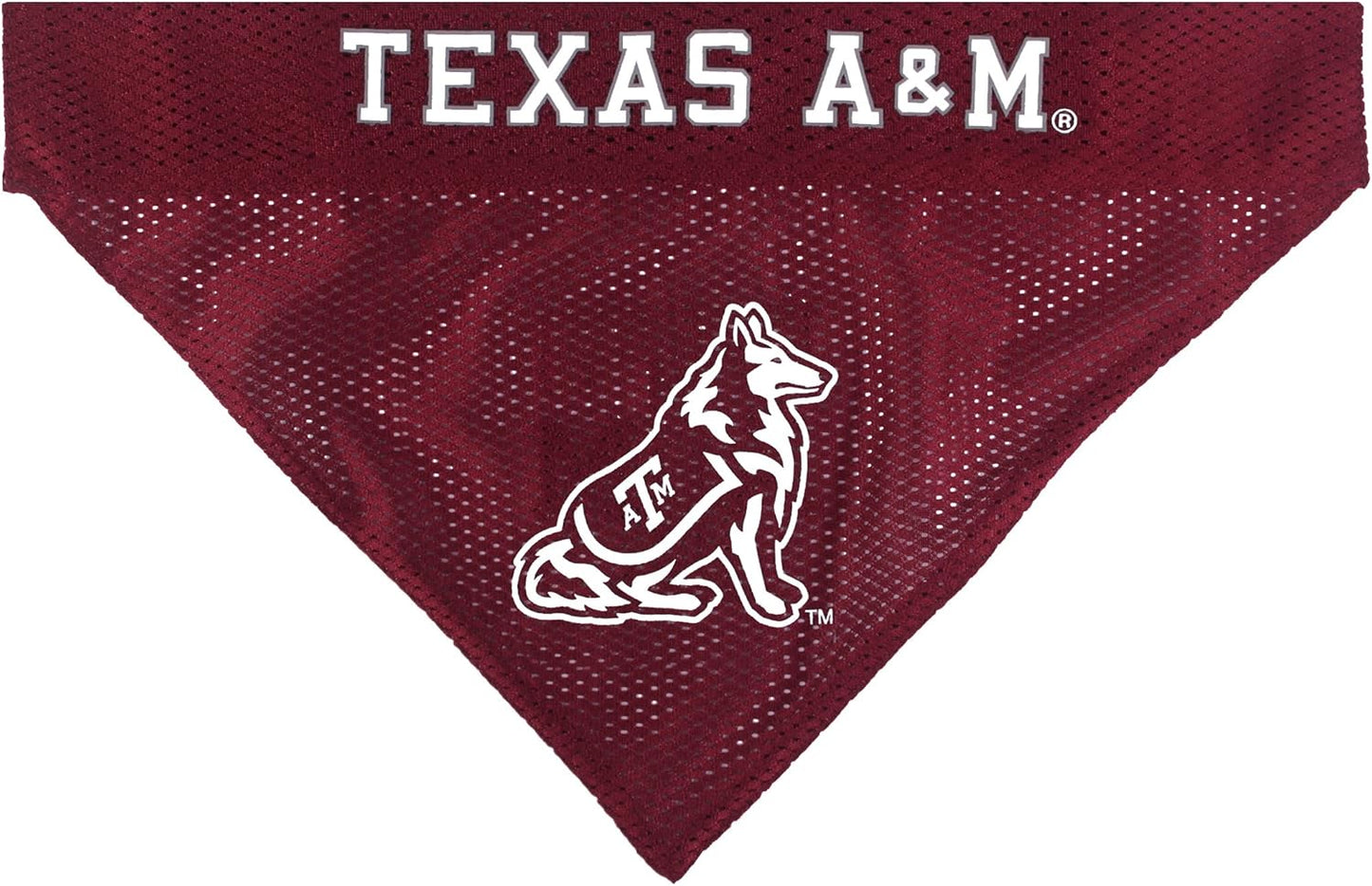 Pets First Collegiate Pet Accessories, Reversible Bandana, Texas A&M Aggies, Small/Medium