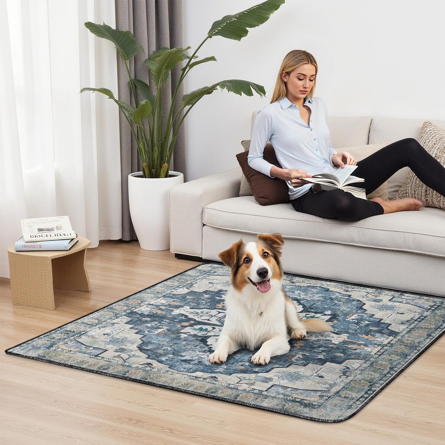 Washable Pee Pads for Dogs 2 Pack, Absorbent Reusable Puppy Pads Waterproof, Leakproof & Non-Slip Whelping Pad, Potty Training Pads for Dogs Playpen Mat 48x48