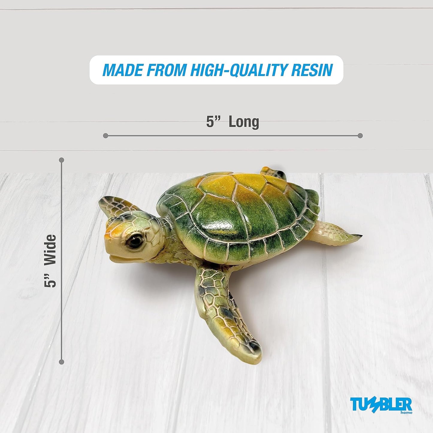 Sea Turtle Figurine - Sea Turtles Bathroom Décor & Beachy Room Decor Accent - Mother's Day, Birthday for Women