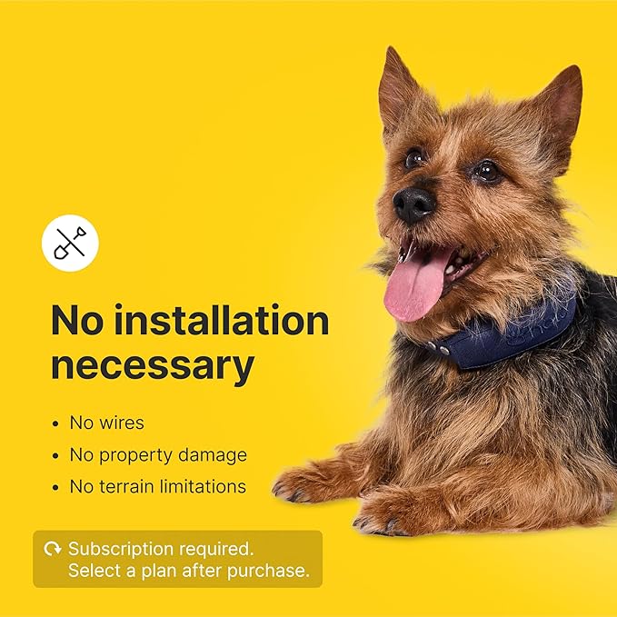 Halo Collar 4, All New GPS Wireless Dog Fence & Dog Training Collar with GPS Tracker, Subscription Required, Waterproof, One Size, Midnight