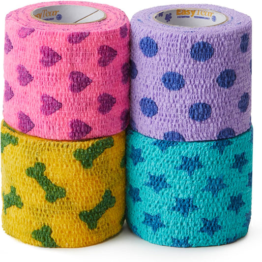 PetFlex Pet Pack – Flexible Self-Adhering Elastic Bandage for Wound Care – First Aid Wrap for Small Animals Like Dogs, Cats, and Other Pets - 2 inch, 36 Rolls