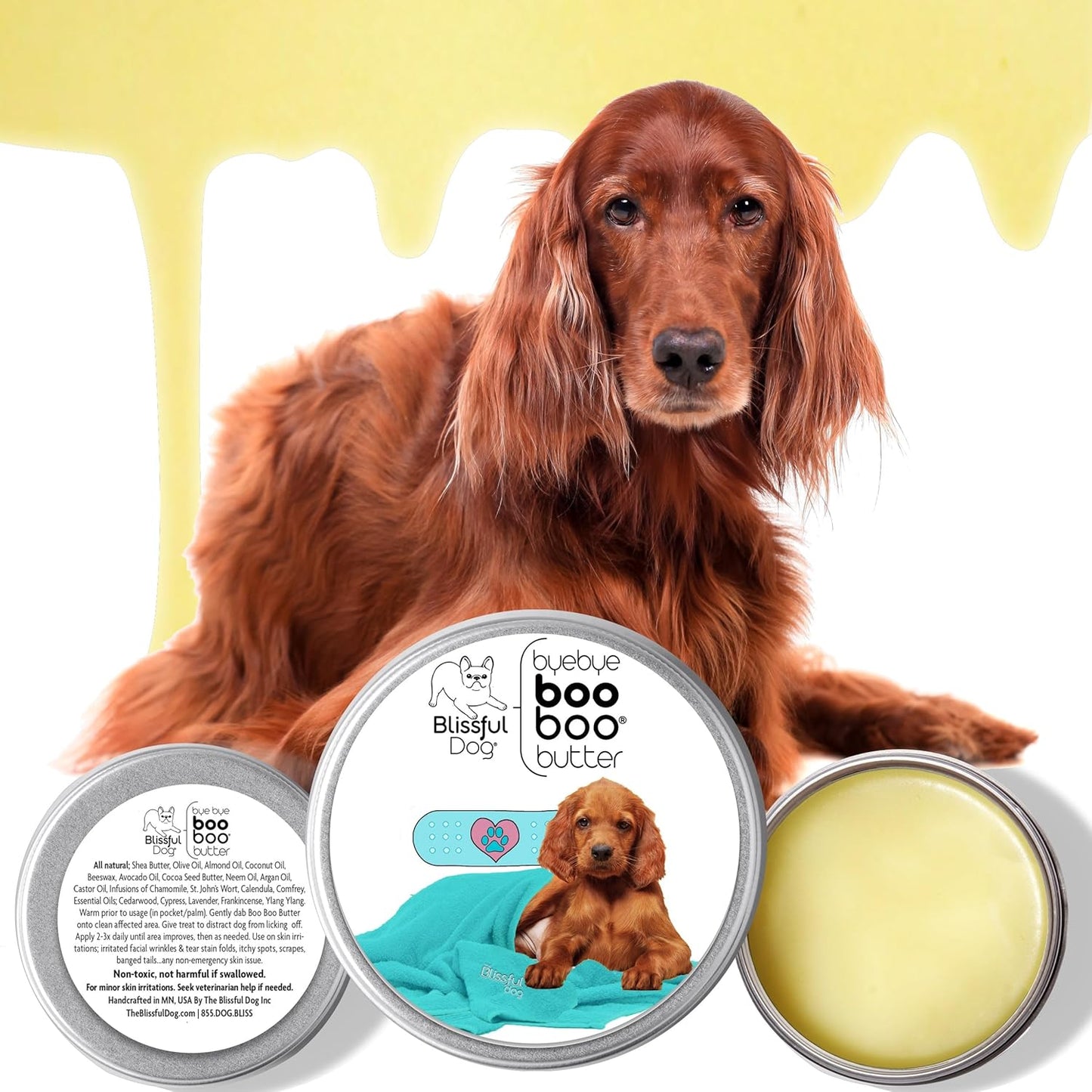 The Blissful Dog Irish Setter Boo Boo Butter, 1 Ounce
