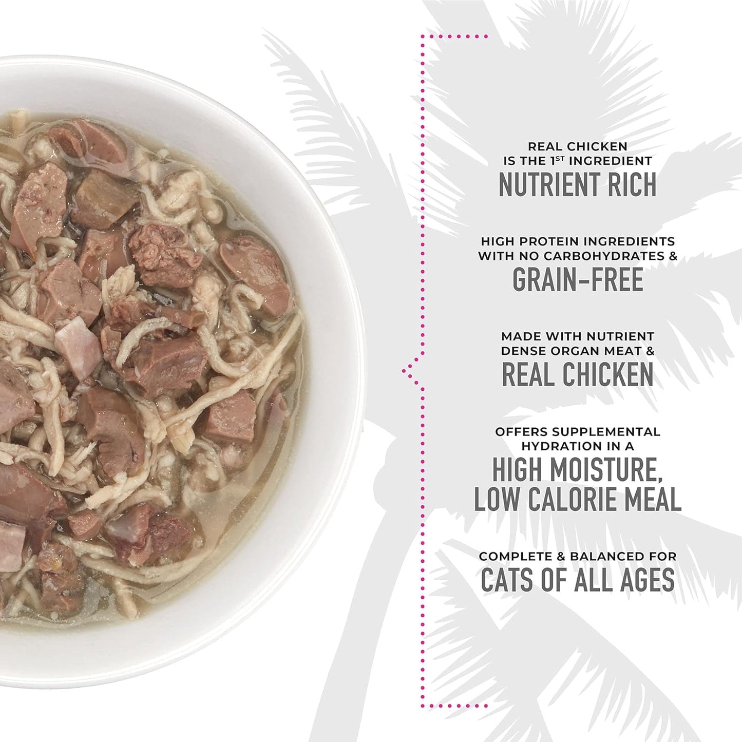 Tiki Cat After Dark, Variety Pack, High-Protein and 100% Non-GMO Ingredients, Wet Cat Food for Adult Cats, 2.8 oz. Cans (Pack of 12)