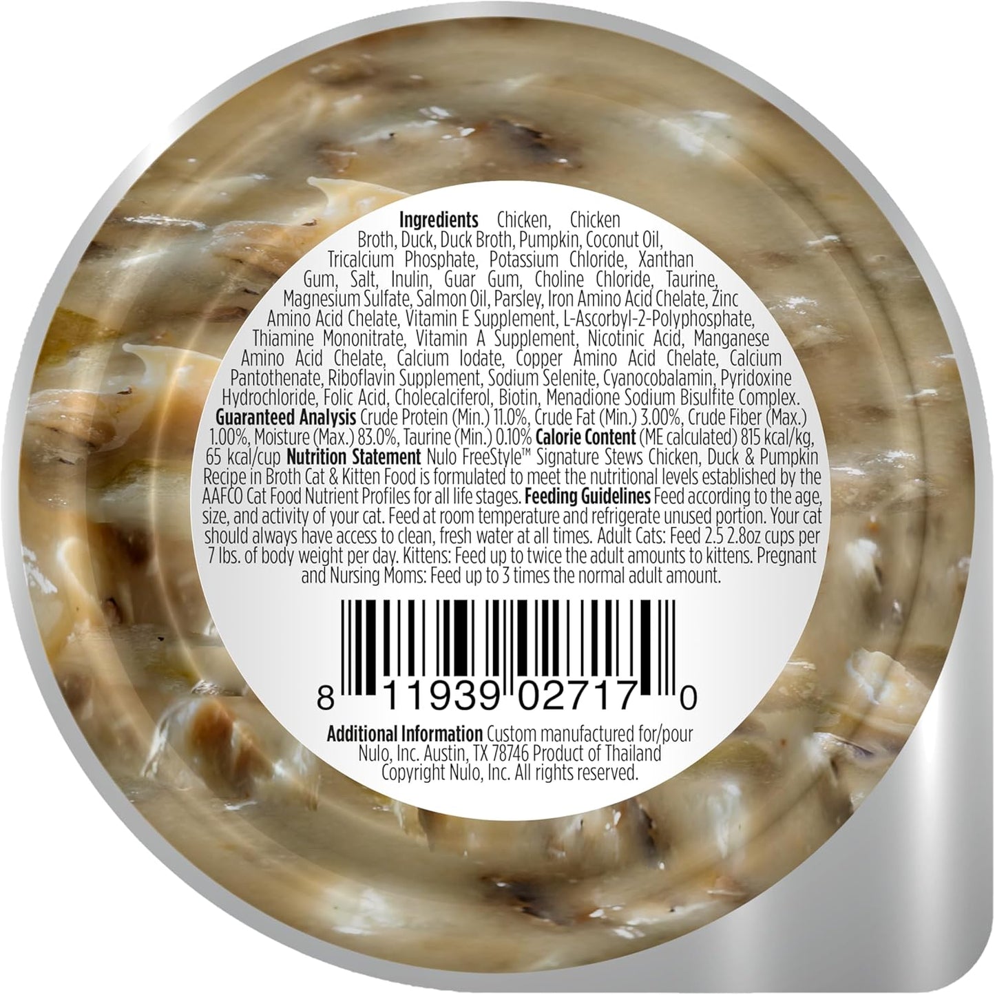 Nulo Freestyle Cat & Kitten Wet Cat Food Signature Stew, Premium All Natural Grain-Free Cat Food Topper with No Added Minerals or Preservatives and High Animal-Based Protein, 1 Count (Pack of 24)