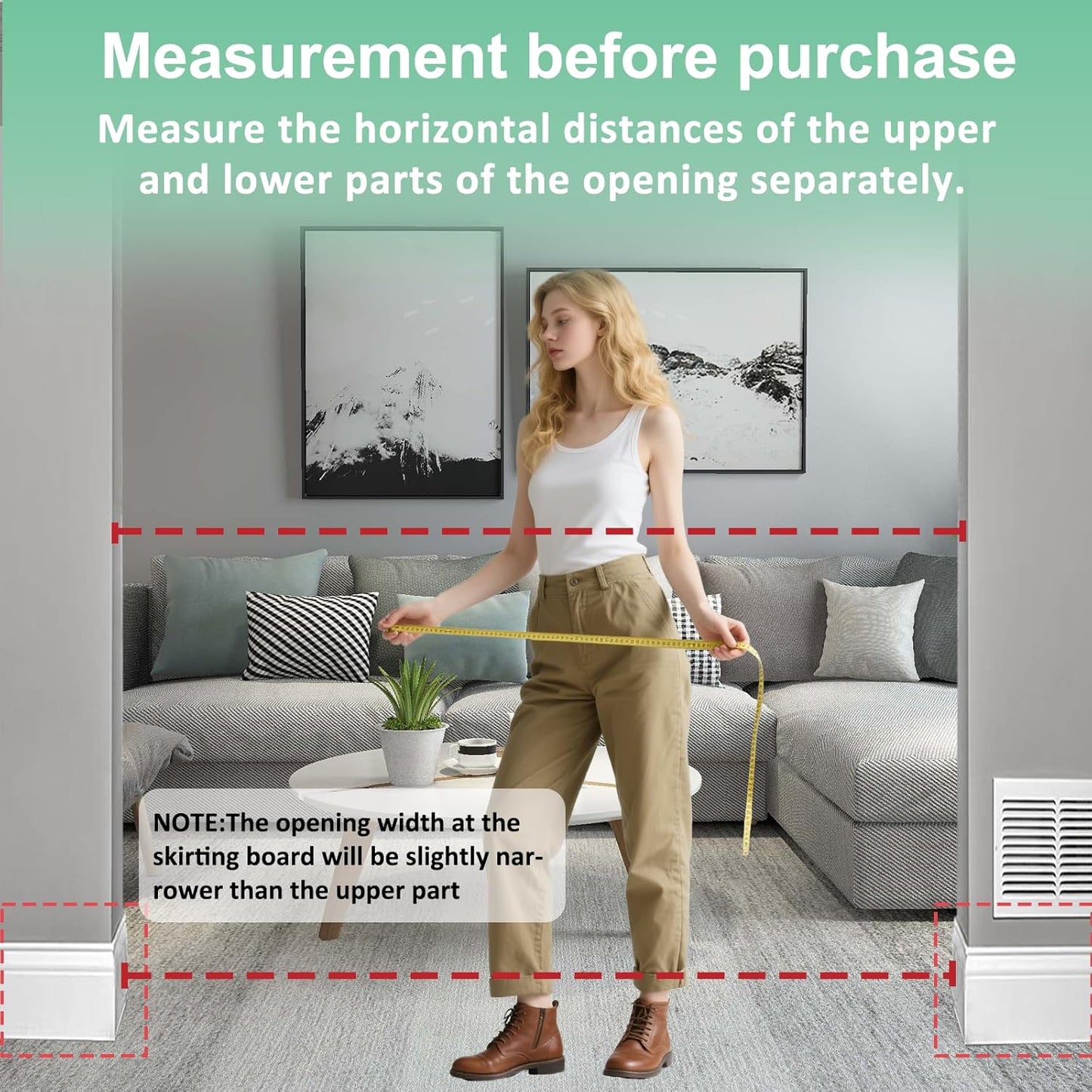 ALLAIBB Extra Wide Pressure Mounted Baby Gate Walk Through Child Kids Safety Toddler Tension White Long Large Pet Dog Gates with Extension for doorways Kitchen (43.31-48.03"/110-122cm, Black)