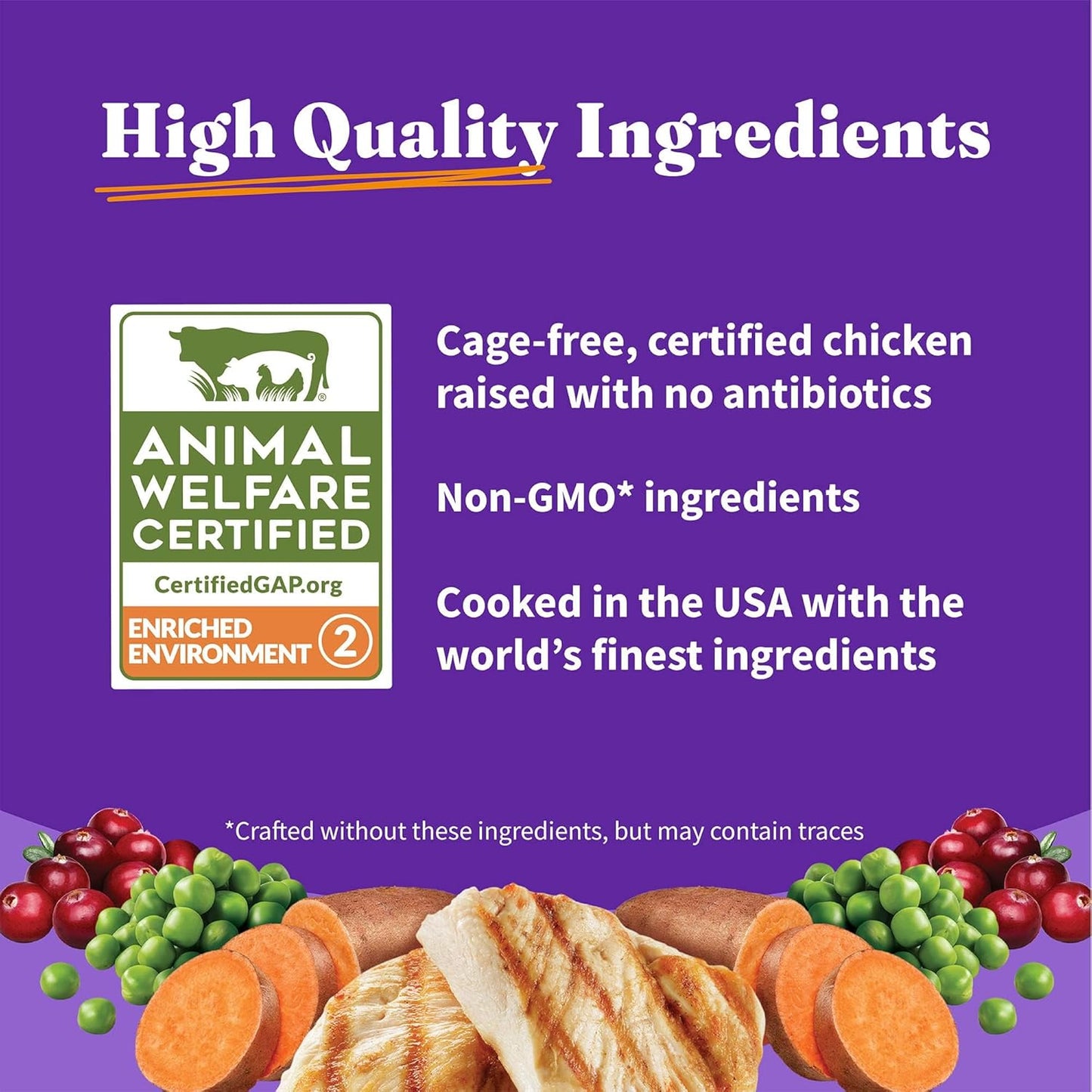 Halo Holistic Cage Free Chicken Cat Food, Grain Free Dry Cat Food, For Healthy Weight Support, Kibble for Indoor Cats, 10 lb Bag