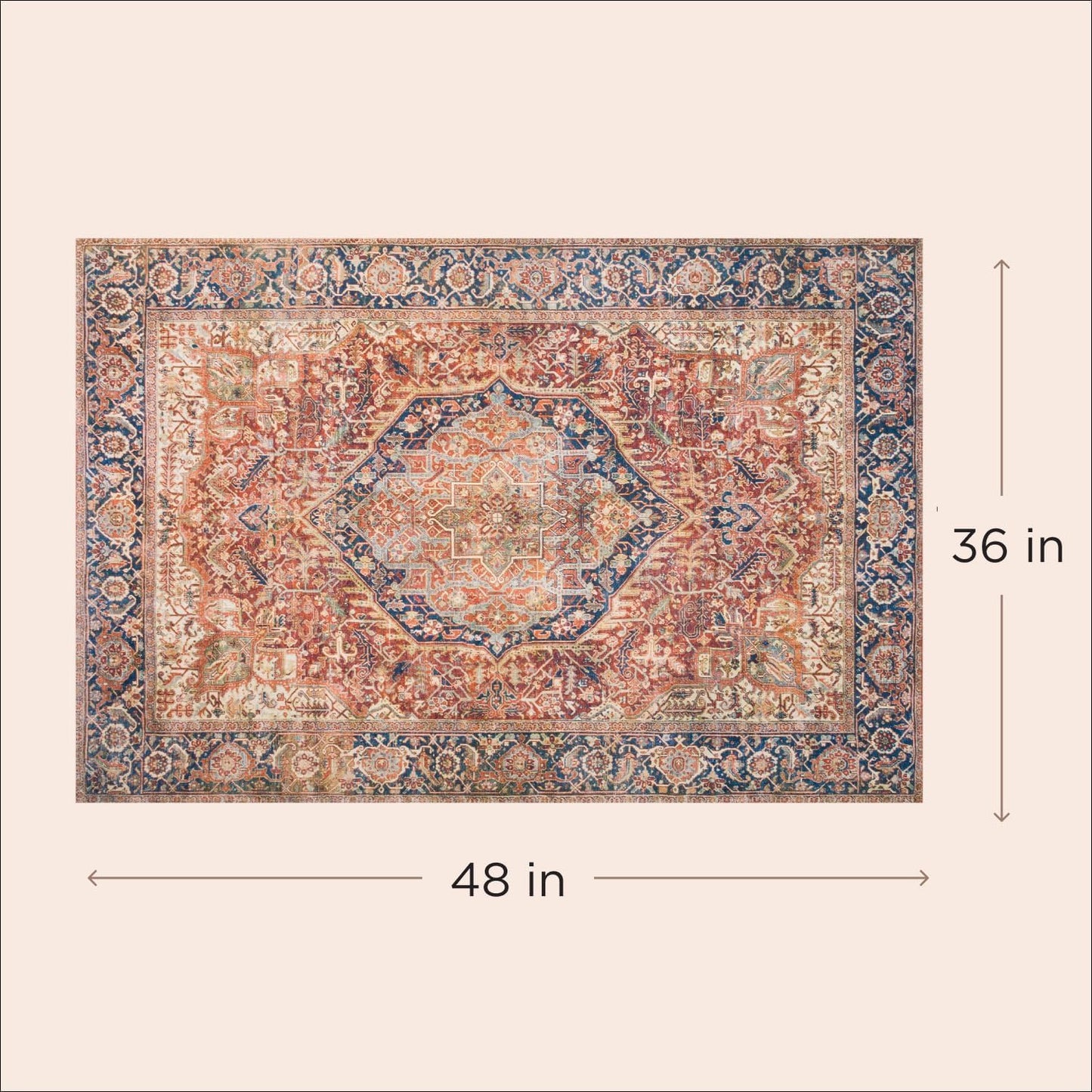 LOVEWAG Washable Dog Pee Pads, 36" x 48", Waterproof, Non-Slip, Super Absorbent, Reusable Machine-Washable, 2-Pack (Rustic Terracotta)