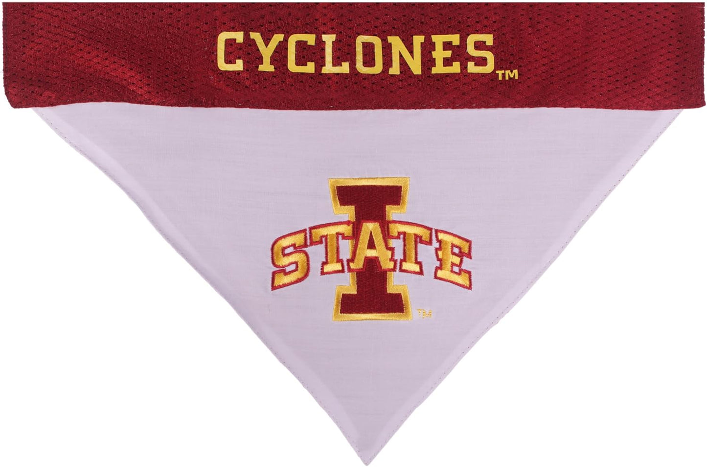 Pets First Collegiate Pet Accessories, Reversible Bandana, Iowa State Cyclones, Small/Medium
