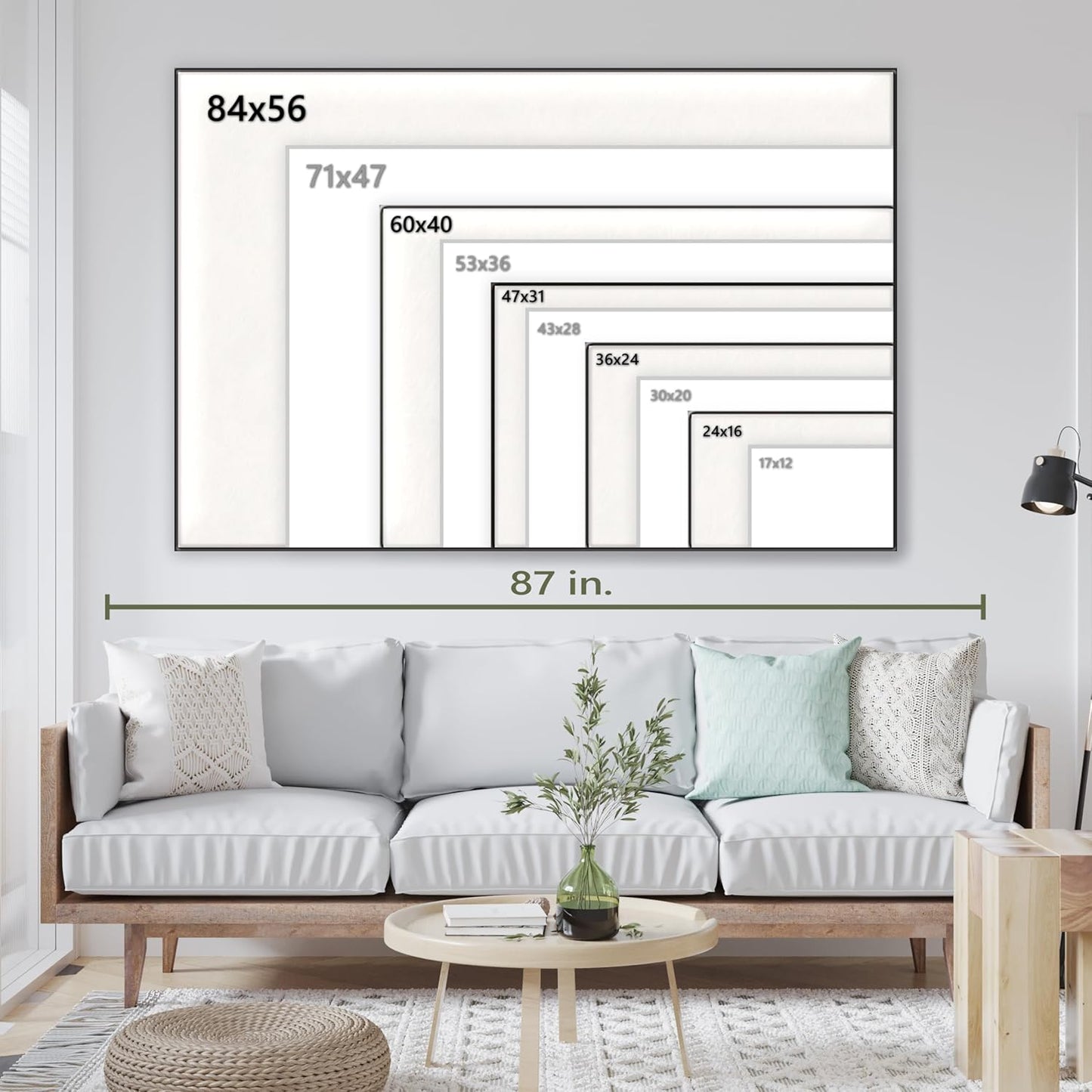 Nature Wall Art Prints - Ocean Forest Mountain Lake Canvas Landscapes - Small to Extra Large Living Room Bedroom Kitchen Bathroom Décor (Summer Ocean Beach, 31L" x 47W")