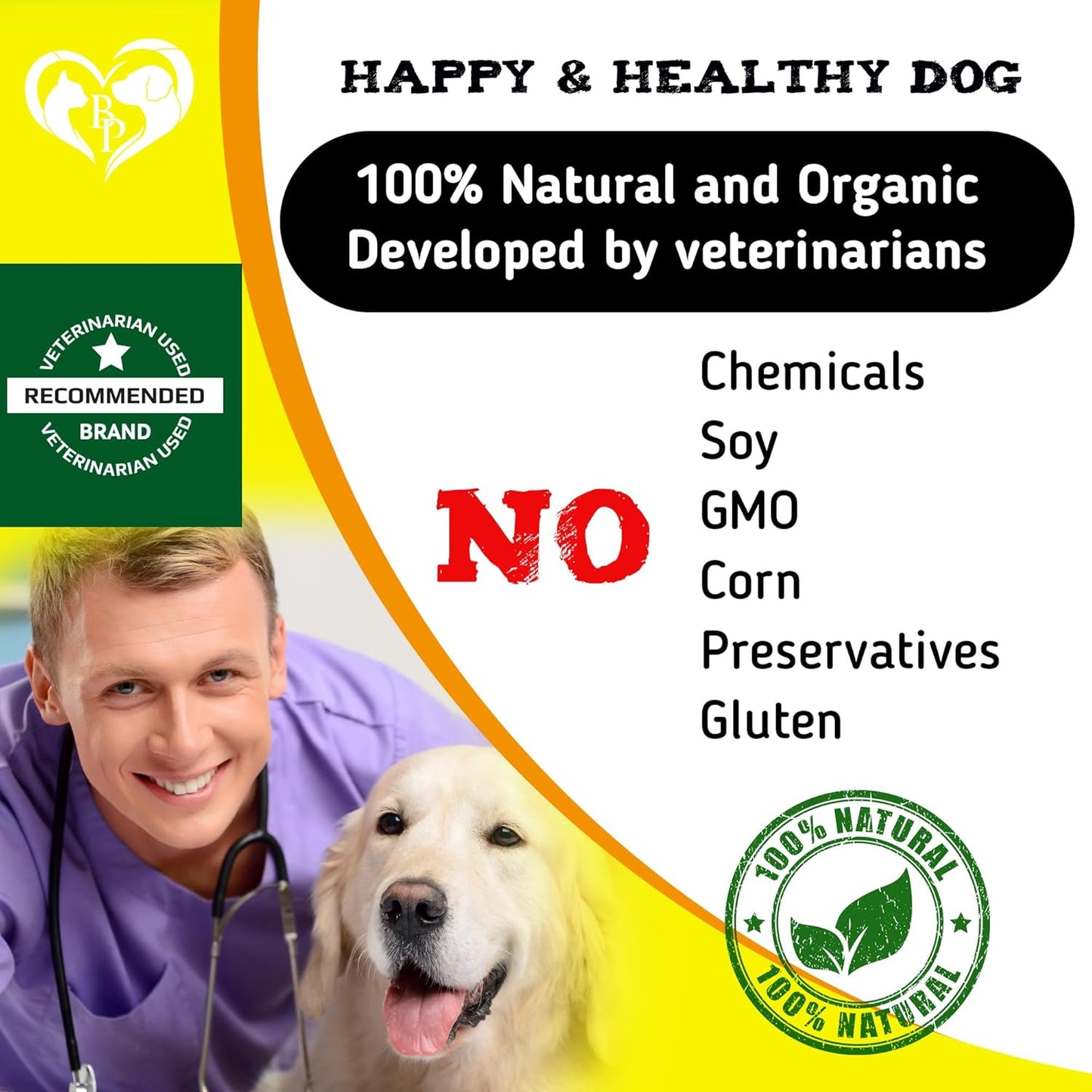 Dog Anti Itch & Allergy Relief Chews - Dry Itchy Skin & Hot Spot Treatment with Probiotic, Omega 3 Oil- Immune Supplement & Seasonal Allergies Medicine for Dogs, Puppy