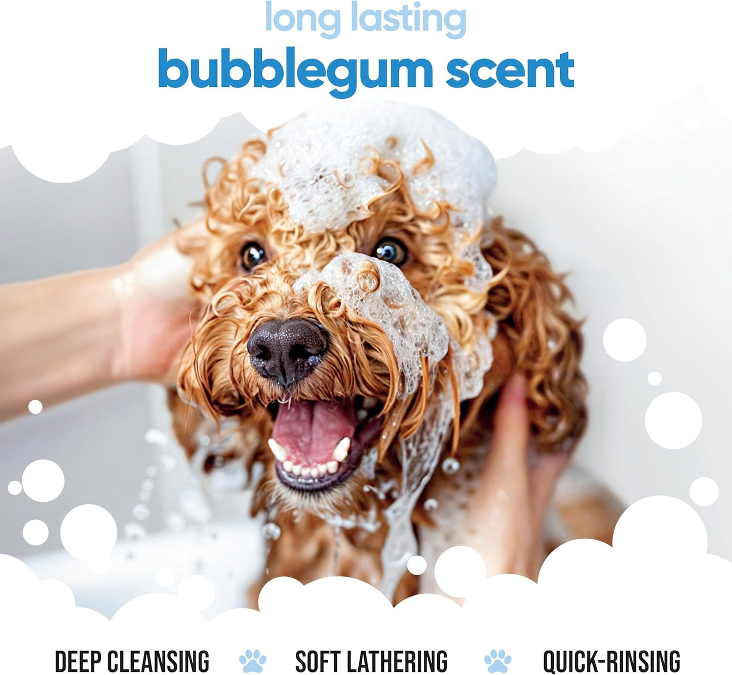 Bubblegum Dog Shampoo by Buddycare | Deep Cleansing Shampoo for Dogs | Bubblegum Scented | with Aloe Vera and Pro Vitamin B5 (50.72oz)