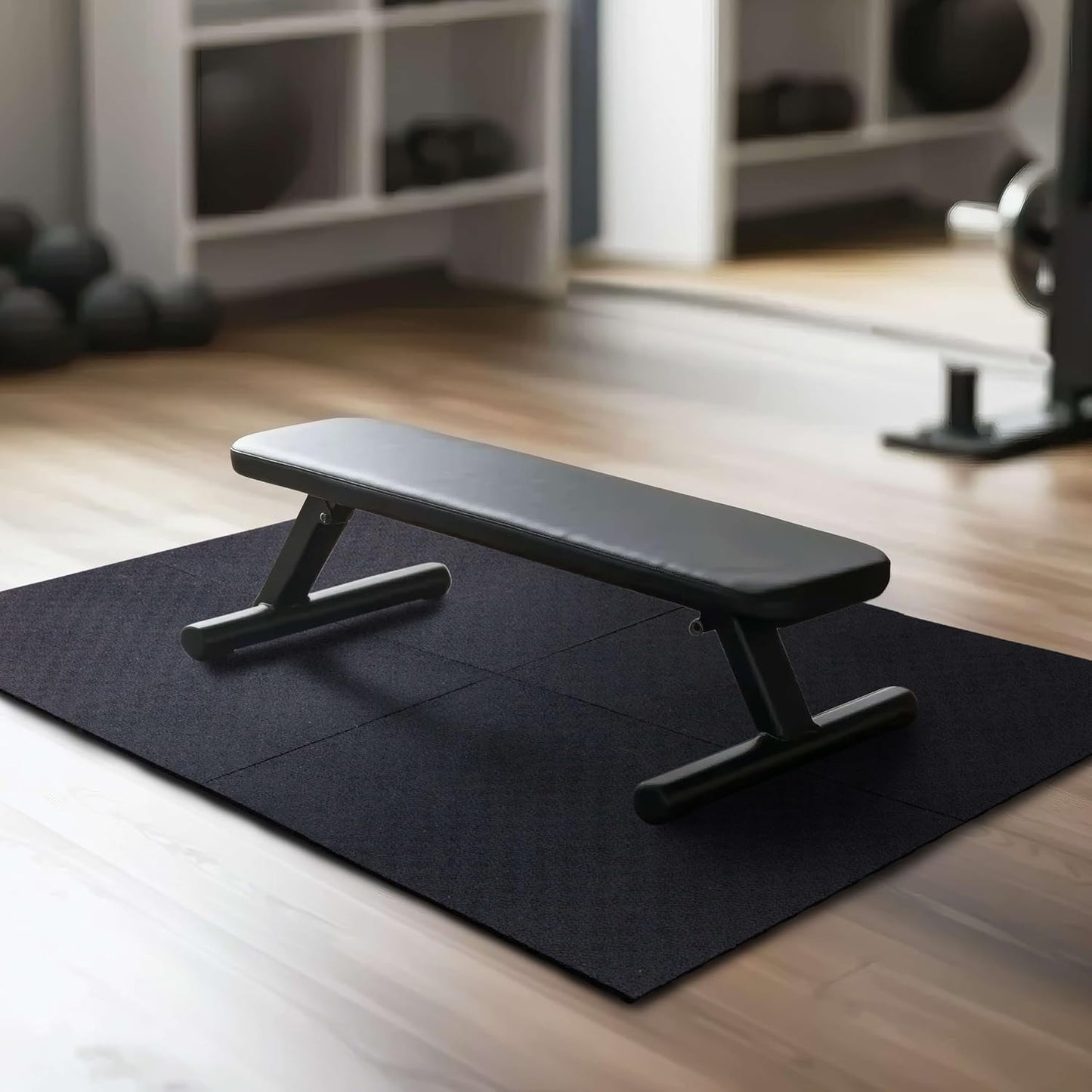 Mohawk Home Heavy Duty Rubber Stall Mat - Gym Floor- Under Dog Crate - All Purpose Utility 2'x3' - 1/2" Thick(Pack of 3)