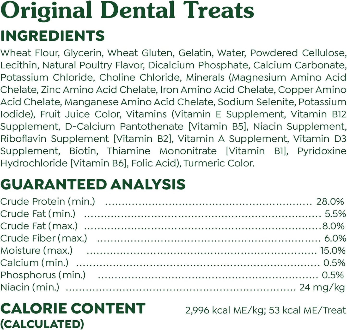 Greenies Original Large Dental Dog Treats, 36 oz. Pack (24 Treats)