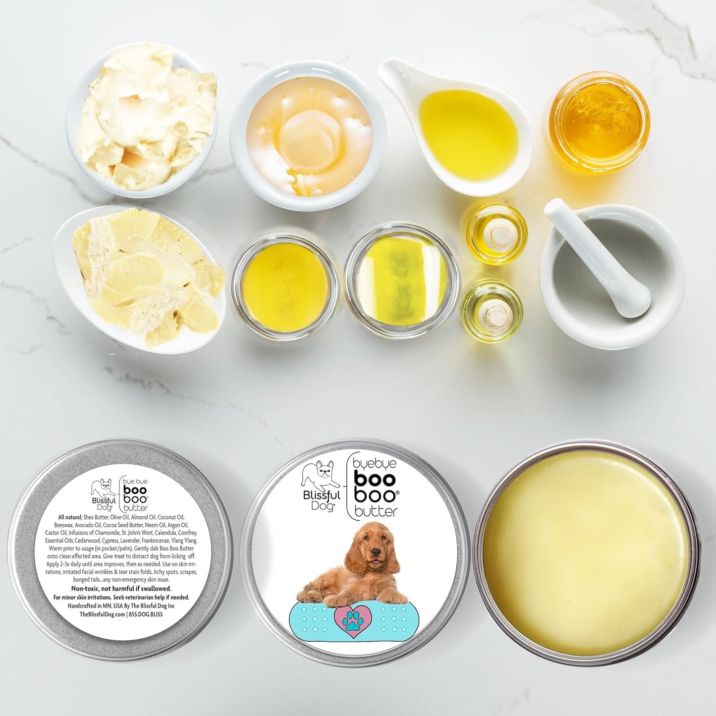 The Blissful Dog English Cocker Spaniel Boo Boo Butter, 16 oz.