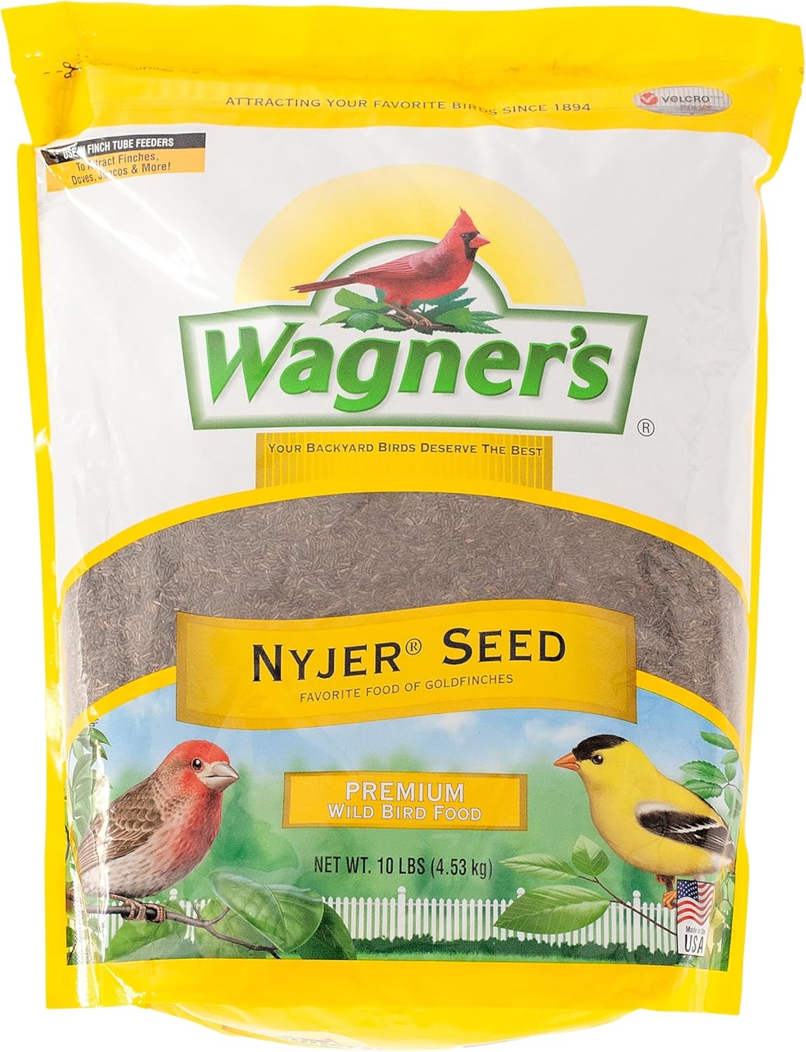 Wagner's 62050 Nyjer Seed Wild Bird Food, 10-Pound Bag