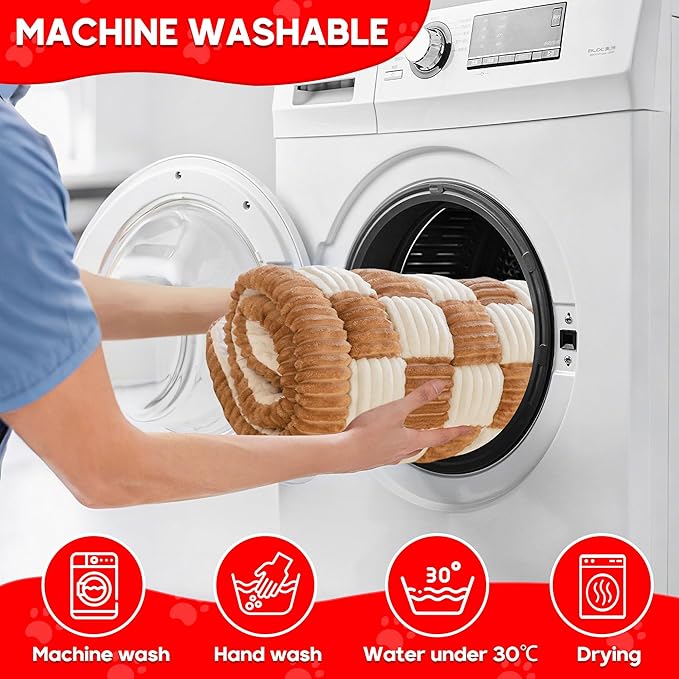 Dog Car Bed Mat, Non-Slip Backseat Extender Pet Blanket, Plaid Dog Bed for SUVs, Sedans & Trucks, Chew-Resistant Travel Pad for Dogs, Easy Clean & Scratch-Proof & Comfort (50"x24.6")