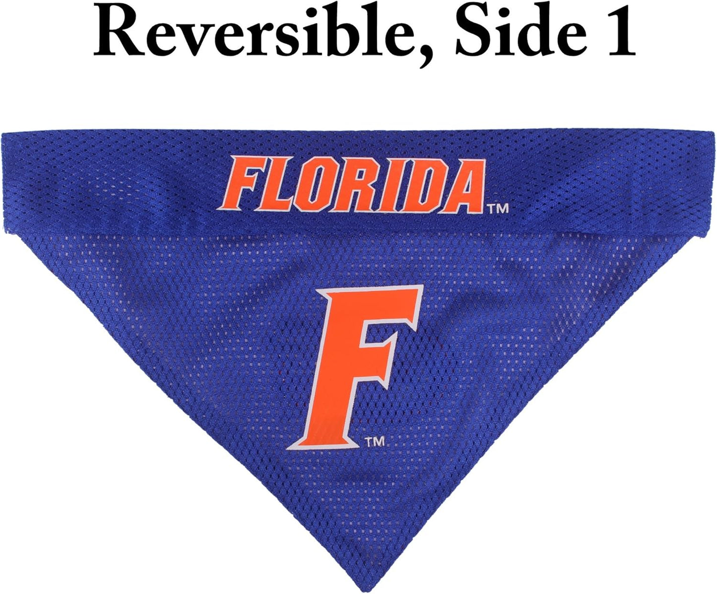 Pets First Collegiate Pet Accessories, Reversible Bandana, Florida Gators, Large/X-Large