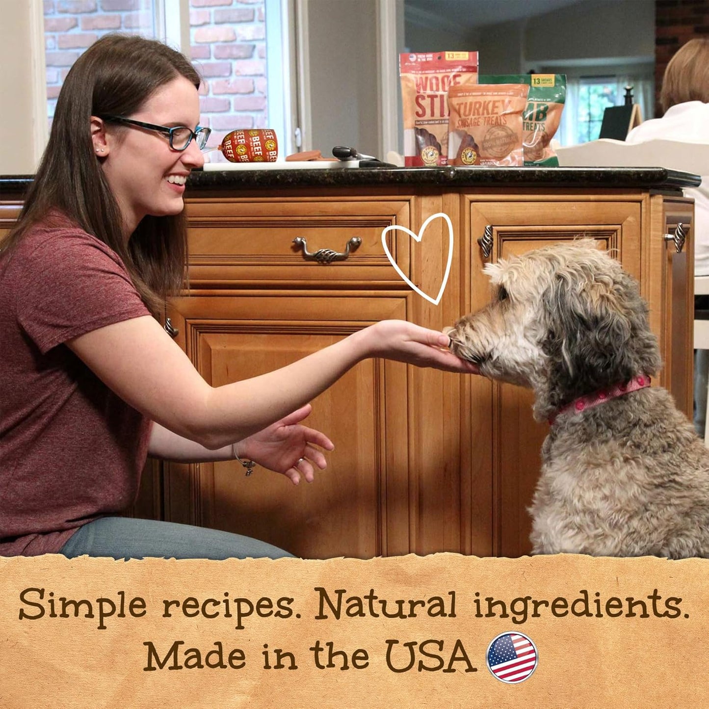 Happy Howie's Soft Meat Roll Treat - Soft Dog Food Rolls, Natural Ingredients, for All Dogs, Made in USA - Beef, Lamb, Turkey, 7 Oz (Pack of 6)