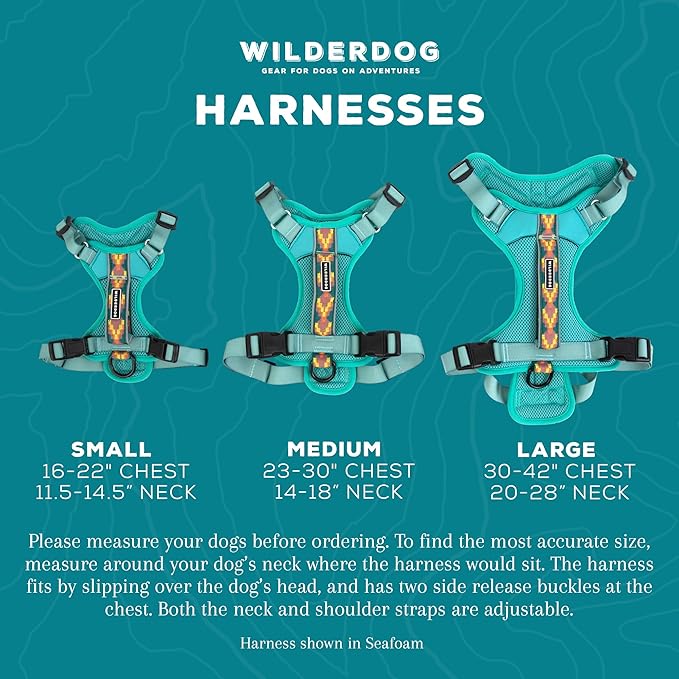 Wilderdog Lightweight Dog Harness with Reflective Straps - Medium - Lilac