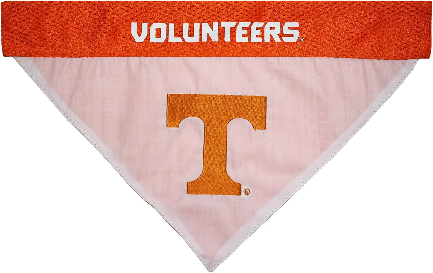 Pets First Collegiate Pet Accessories, Reversible Bandana, Tennessee Volunteers, Large/X-Large