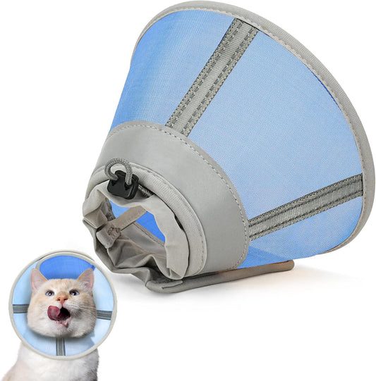 Cat Cone Collar Soft, Cat Recovery Collar for Large Medium Small Cats Kittens, Kitten Cone Alternative After Surgery