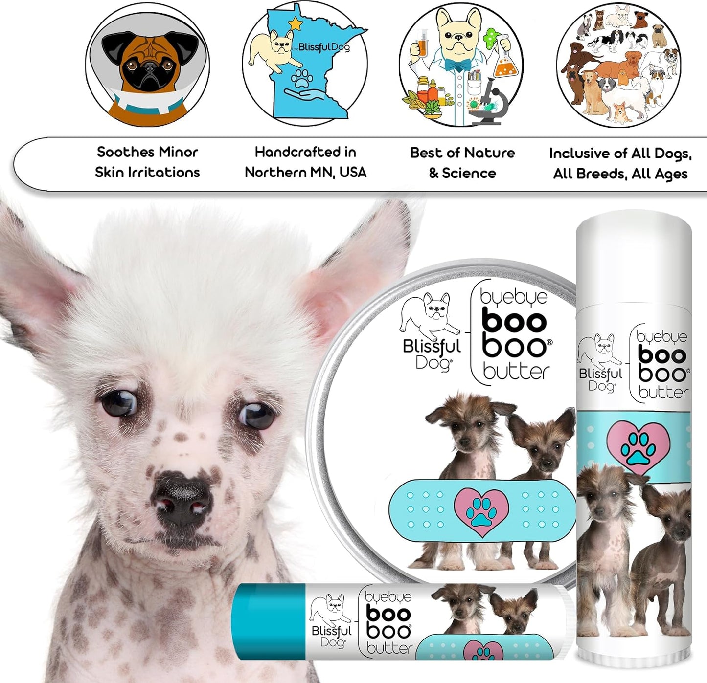 The Blissful Dog Chinese Crested Boo Butter, 1 oz