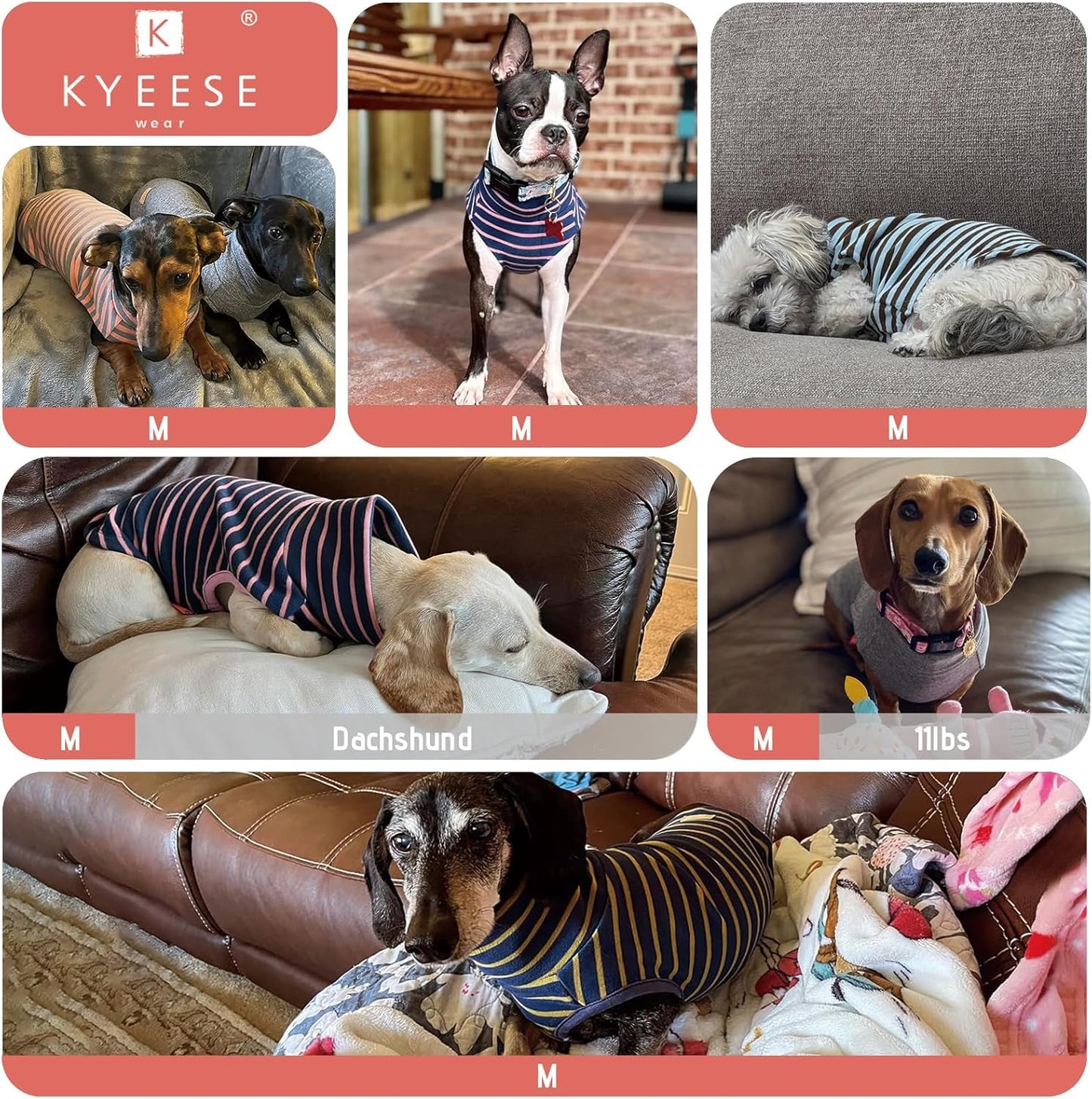 KYEESE 2Pack Dog Sweater Soft Dogs Clothes Stretchy Pet Sweatshirt Dog Sweaters for Small Dogs Girl Turtleneck Pet Coats Pullover Small Pets Sweaters
