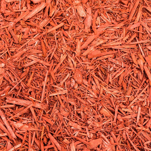 Premium Red Wood Mulch for Indoor, Patio, Potting Media, Gardens, Lawns, and Landscaping (1.0 CF - 37 L - 39 QTS)