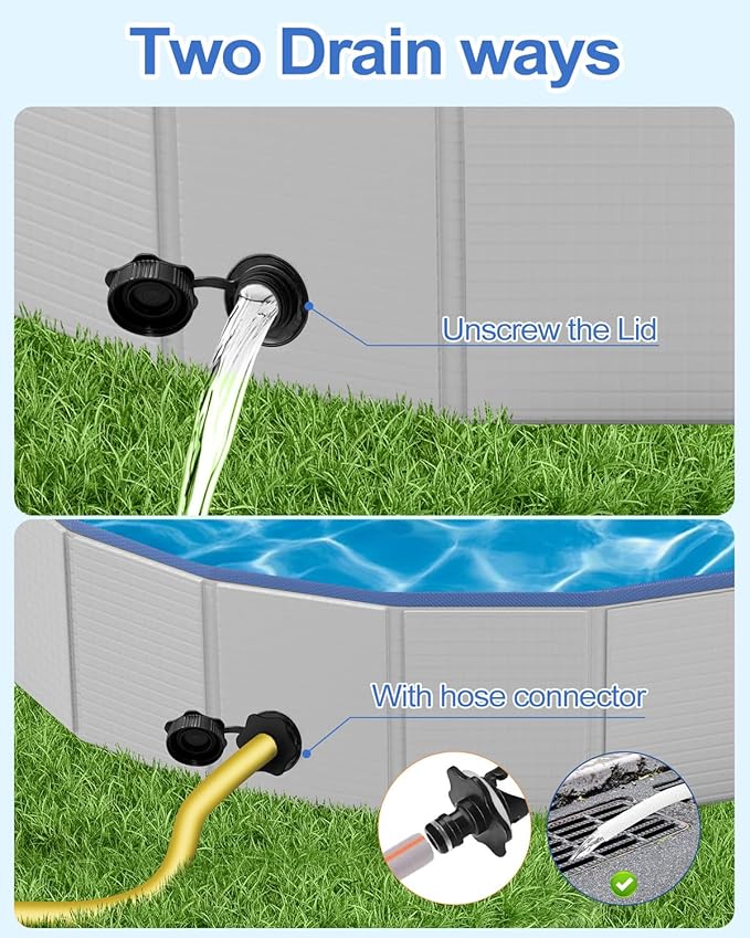 Dog Pool for Large Dogs, Foldable Plastic Pool for Dogs Slip-Resistant (XL - 79'' x 16'')