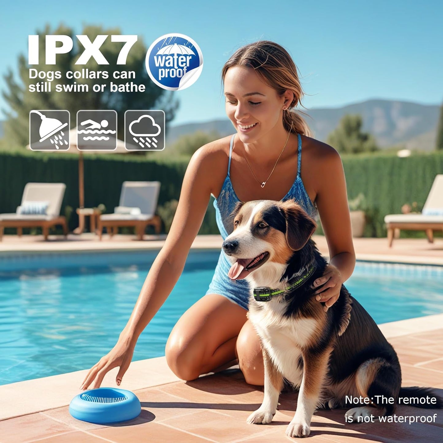 Dog Training Collar, Rechargeable e-Collars for Dogs Training with Beep, Vibration, Humane Shock(1-99) Modes, 2600ft Waterproof Dog Shock Collar for Small Medium Large Dogs