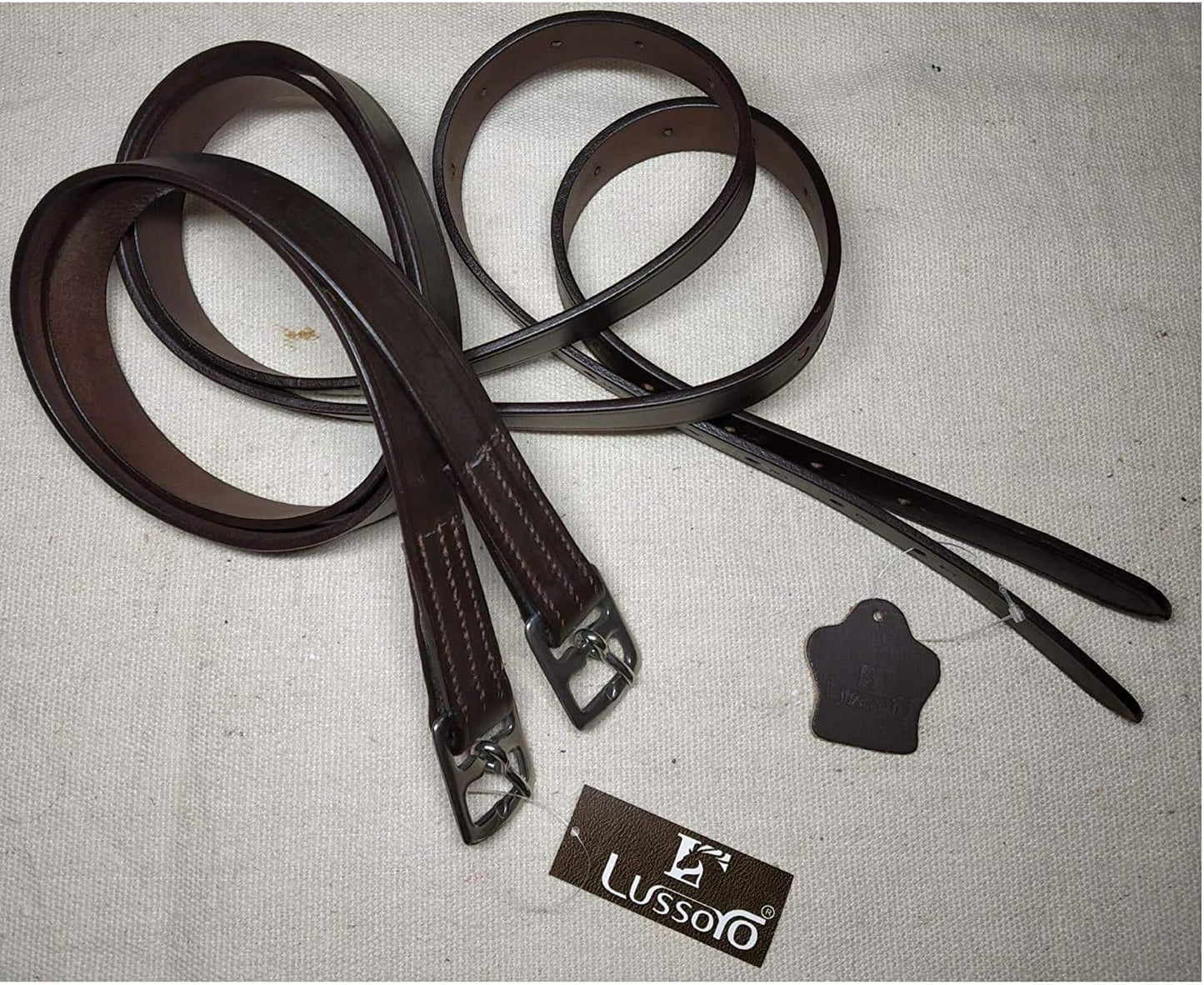 Leather English Riding Horse Saddle Starter Kit Brown Saddle Combo Pack Set of 7 pcs