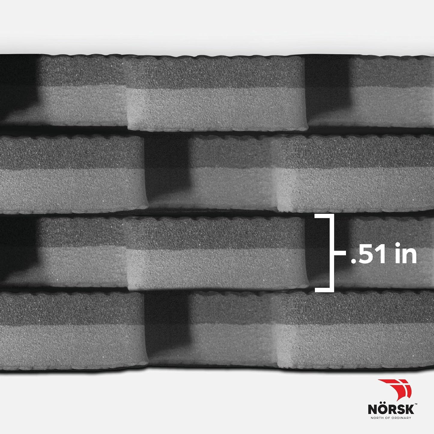 Norsk Multi-Purpose Reversible Floor Mats - EVA Interlocking Foam Tiles (Gray/Black 12 Tiles - 48 sq. Ft. 1/2" Thick)