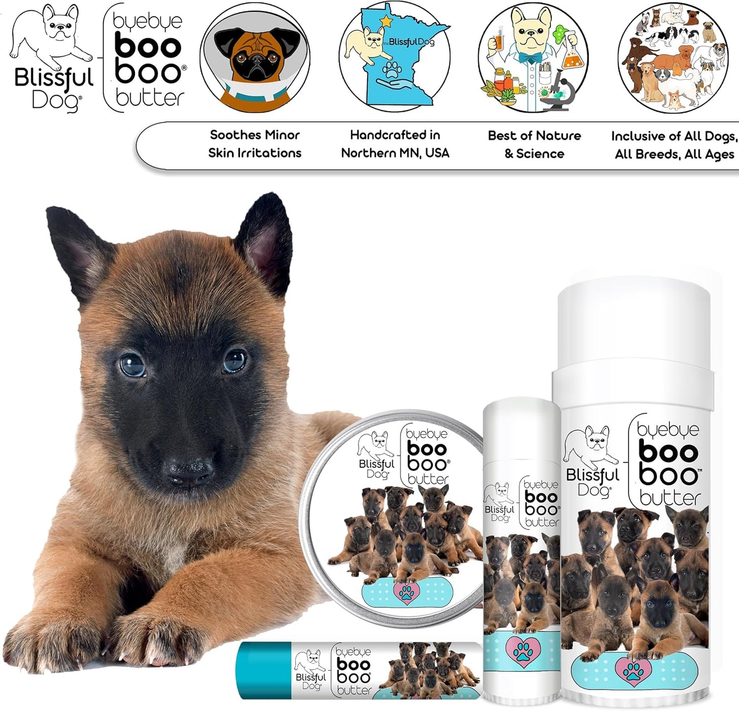 The Blissful Dog Belgian Malinois Boo Boo Butter, 16oz