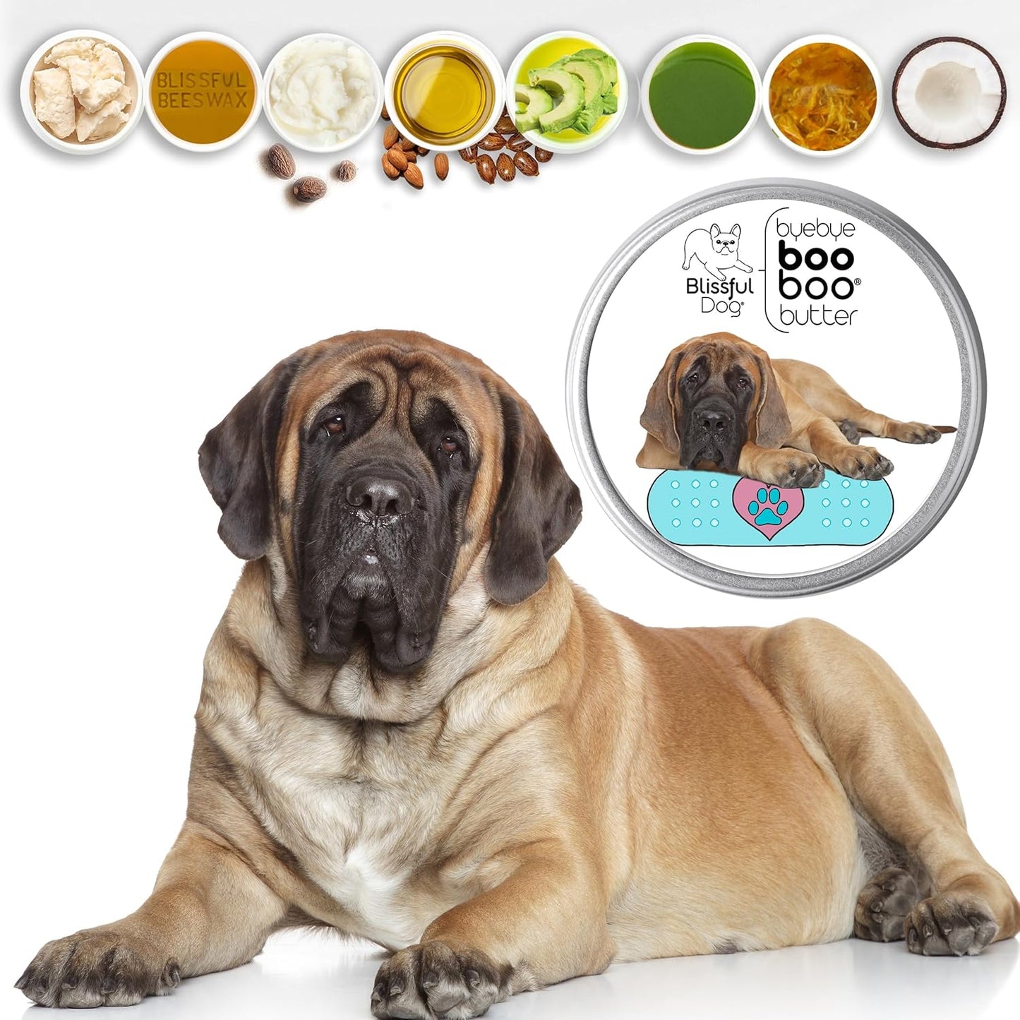 The Blissful Dog 1 oz TIN Mastiff Booboo Butter
