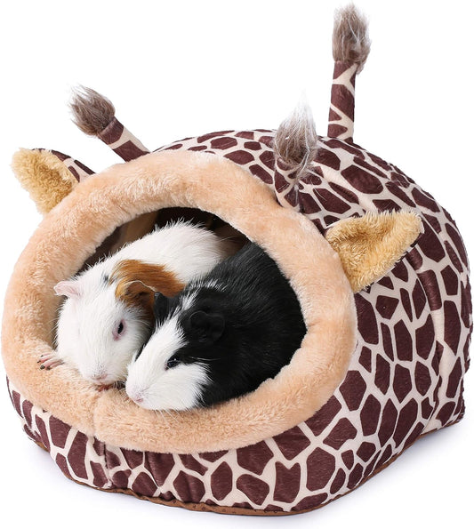 JanYoo Bunny Bed Guinea Pig Hideout Huts Accessories Habitat Tunnel for House