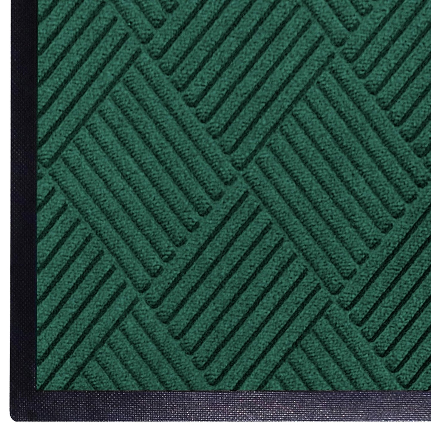 M+A Matting WaterHog Diamond | Commercial-Grade Entrance Mat with Rubber Border – Indoor/Outdoor, Quick Drying, Stain Resistant Door Mat (Evergreen, 4' x 8')