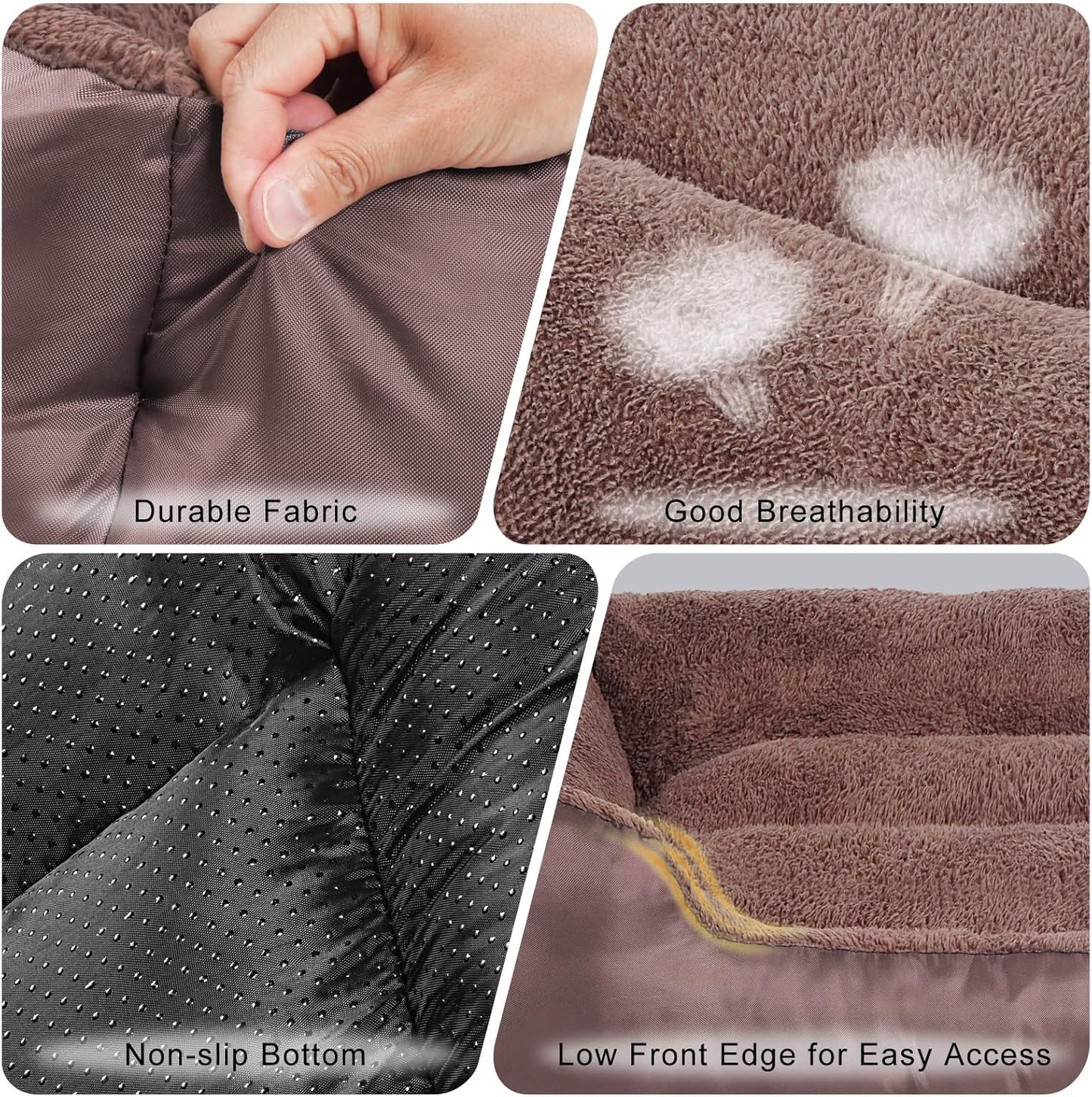 Dog Bed for Medium Dogs, Durable Comfortable Pet Bed Up to 30/50/90/100 lbs, Self-Warming and Washable