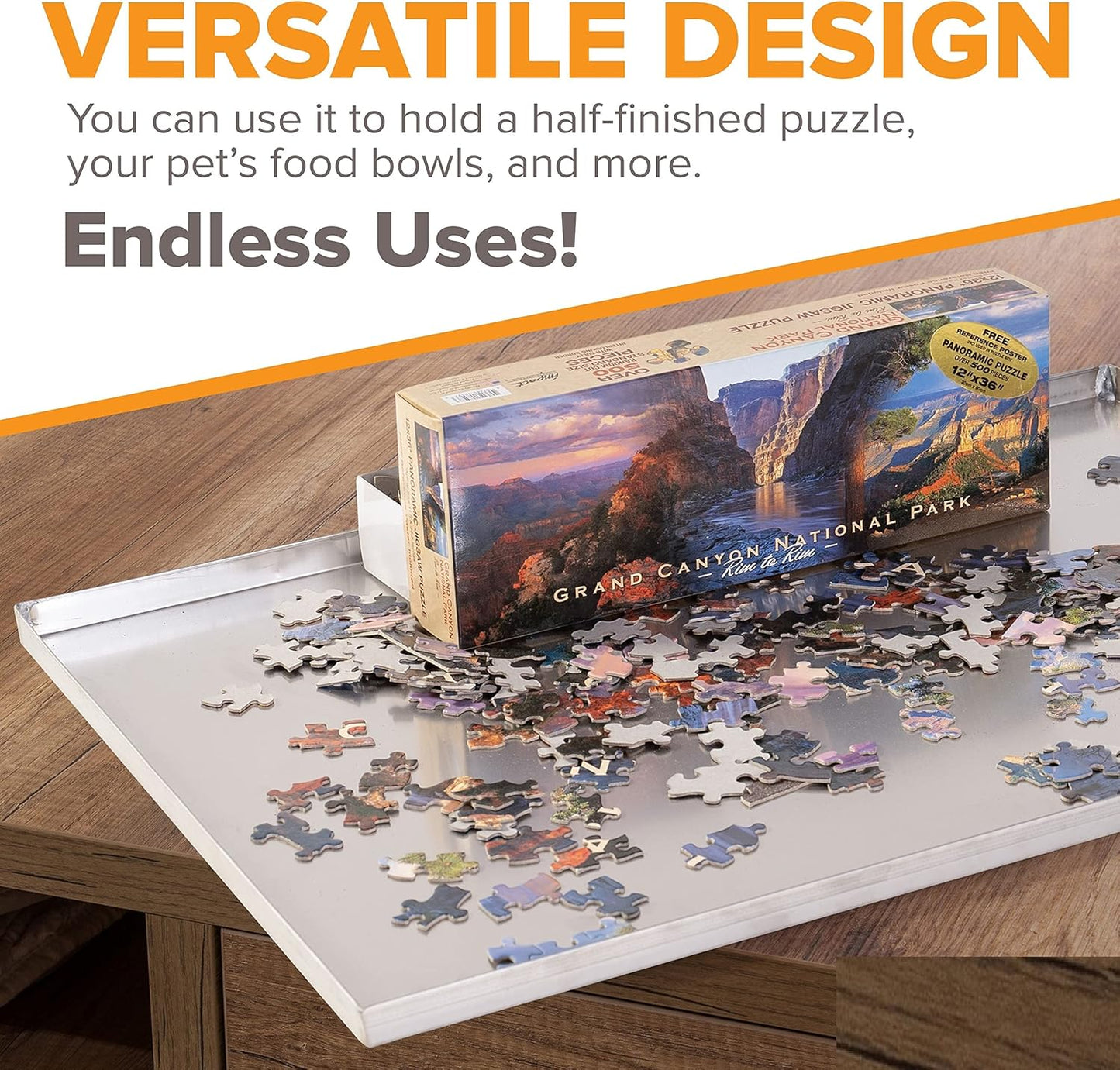 52.5" x 33.13" Metal Replacement Dog Crate Pan Chew Proof Crack Proof Pet Kennel Tray Central Dog Training Crate Pan Pet Supplies, Galvanized, 1" H