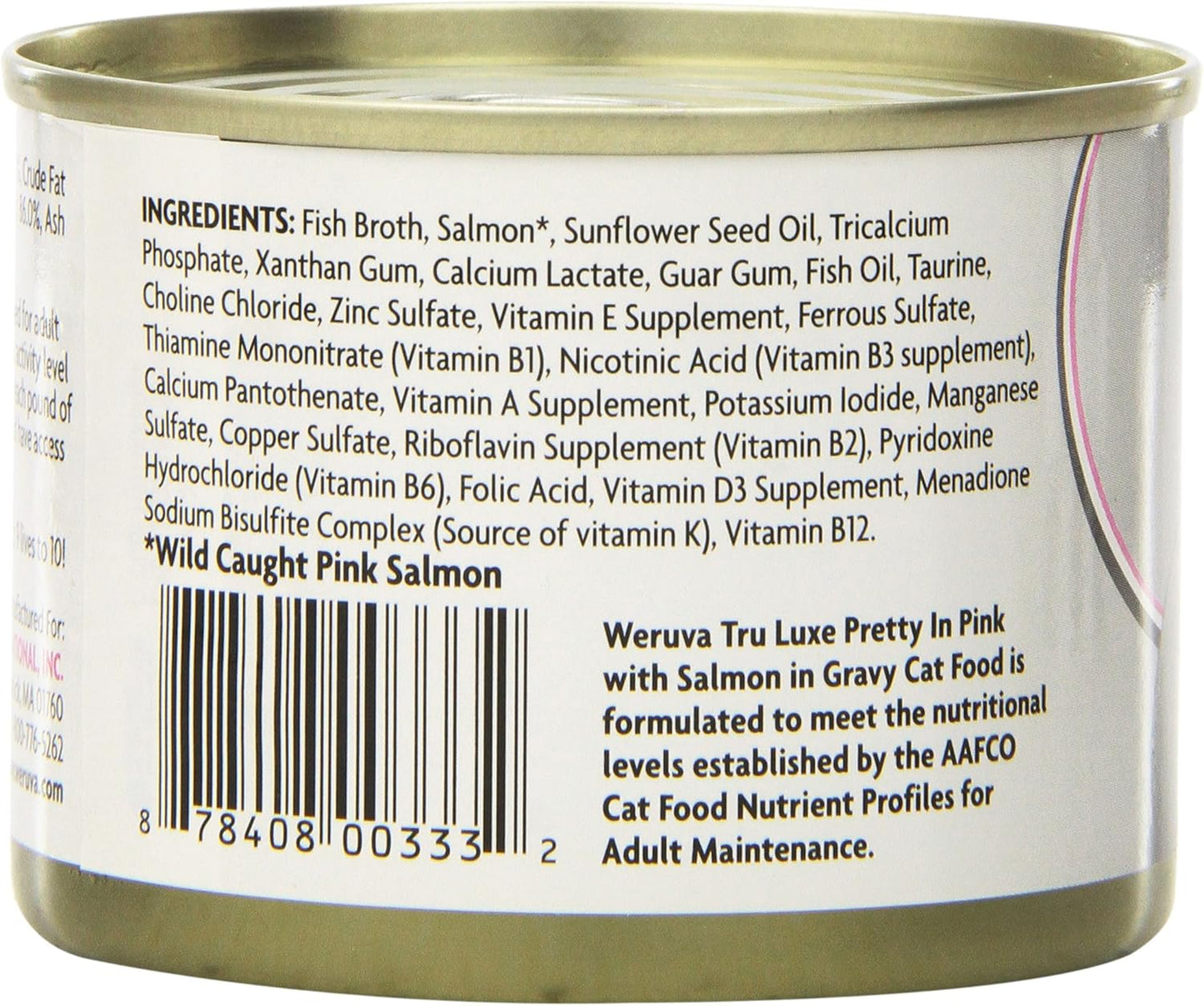 Weruva Truluxe Cat Food, Pretty In Pink With Wild-Caught Salmon In Gravy, 6Oz Can (Pack Of 24), Model:4339